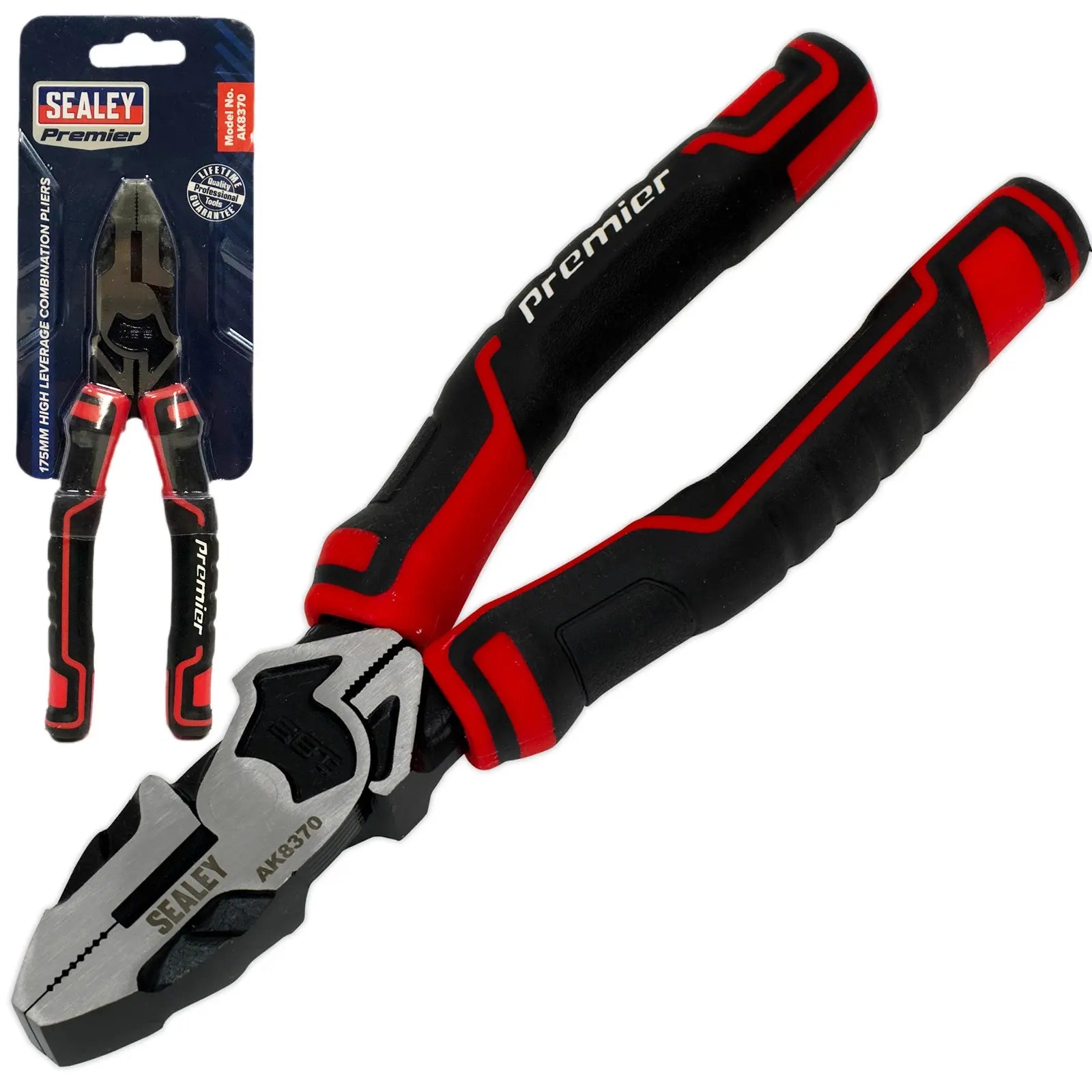 Sealey Premier High Leverage Pliers Comfort Grip Handles