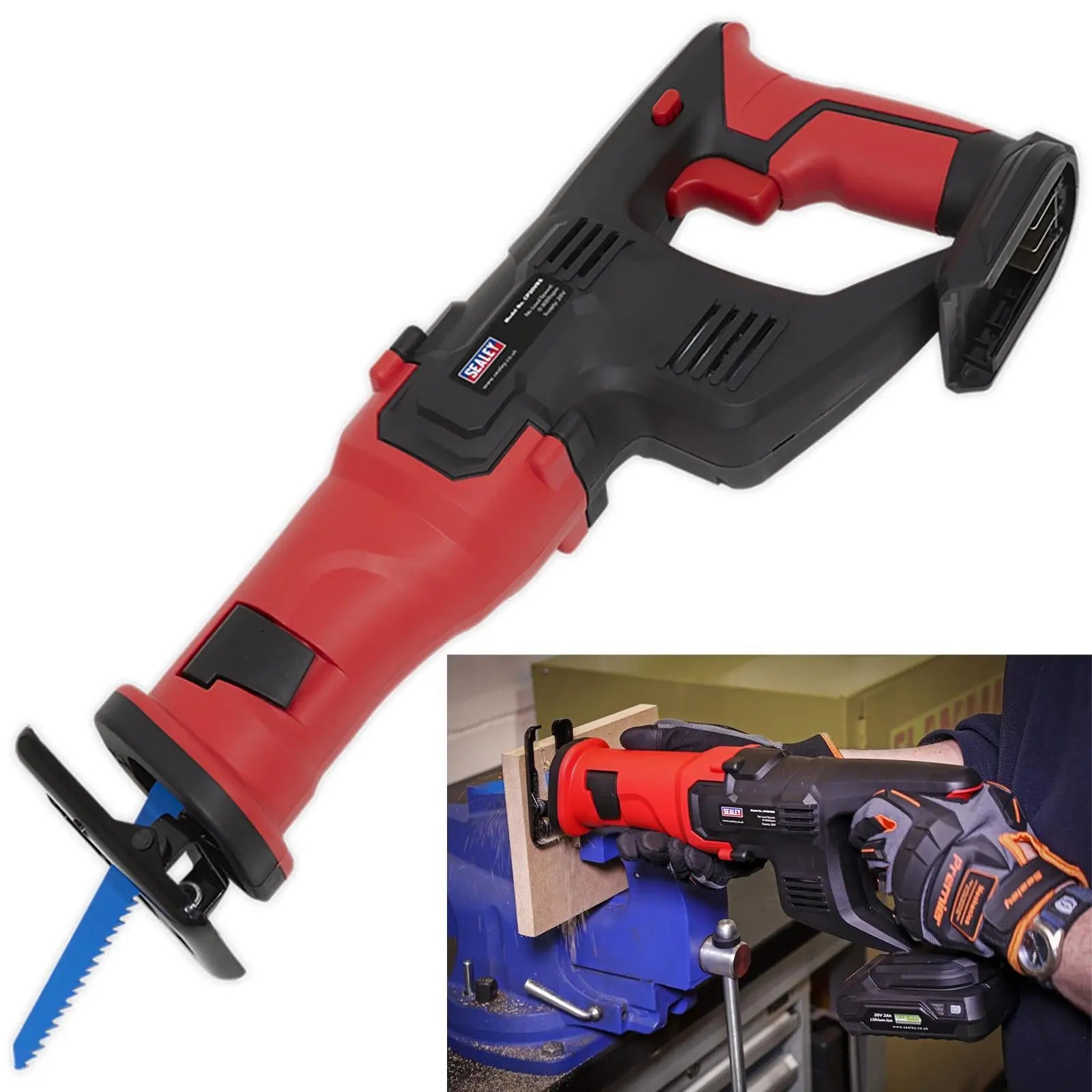 Sealey Reciprocating Saw 20V Cordless Body Only