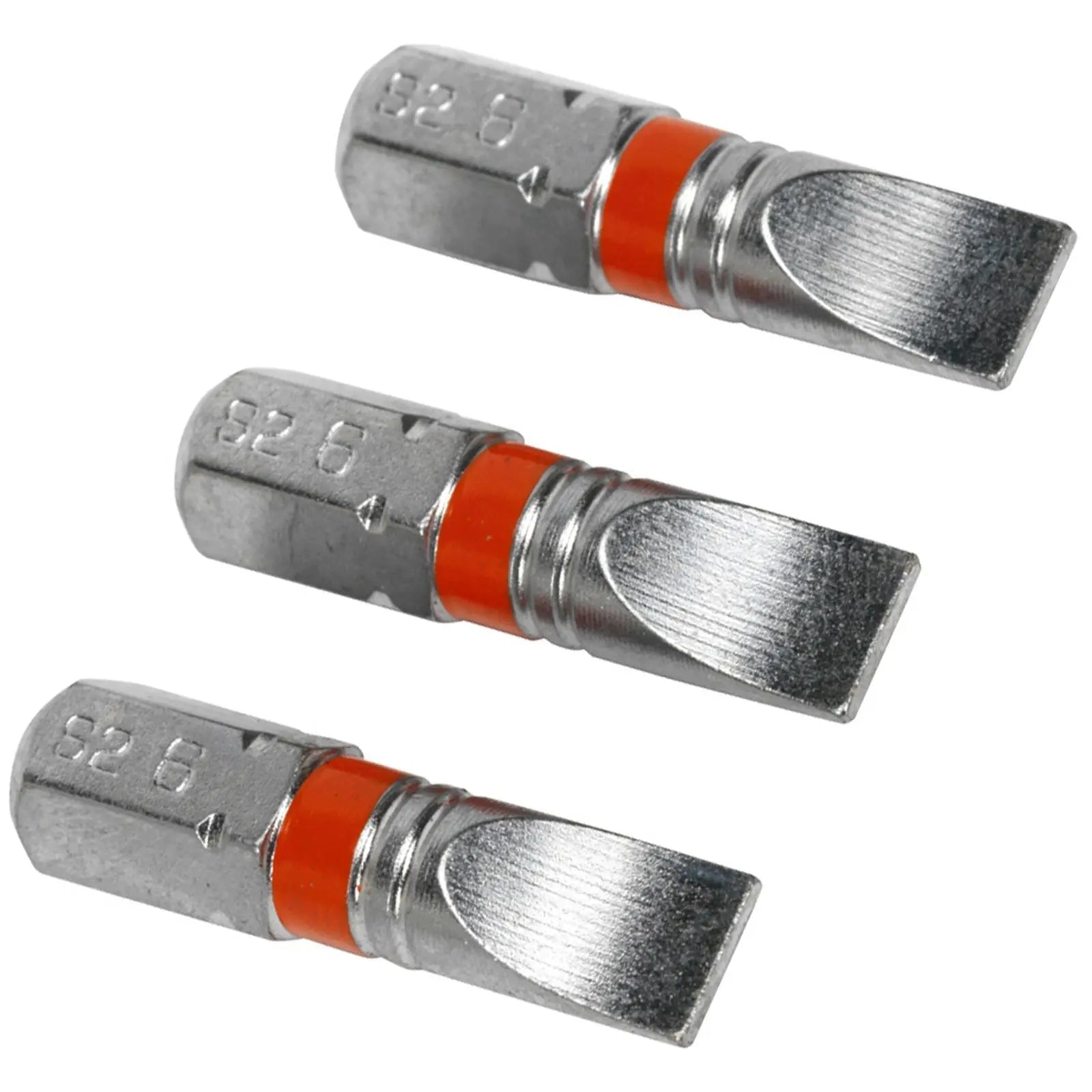 Sealey Screwdriver Bits Colour Coded S2 Steel 3 Pack Pozi Phillips Slotted 25mm 75mm