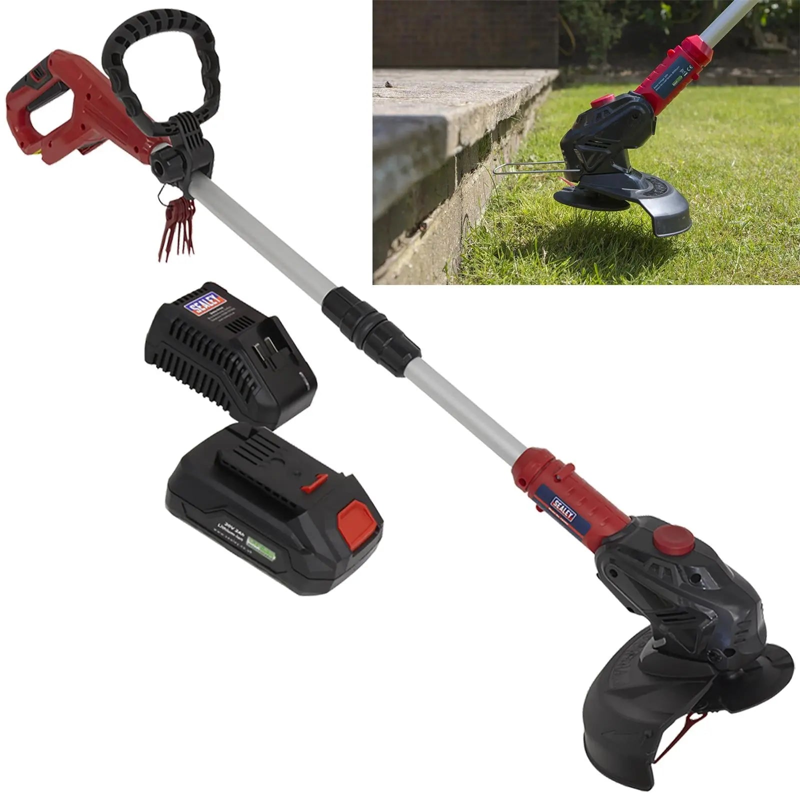 Sealey Strimmer Cordless 20V SV20 Series with 2Ah Battery & Charger