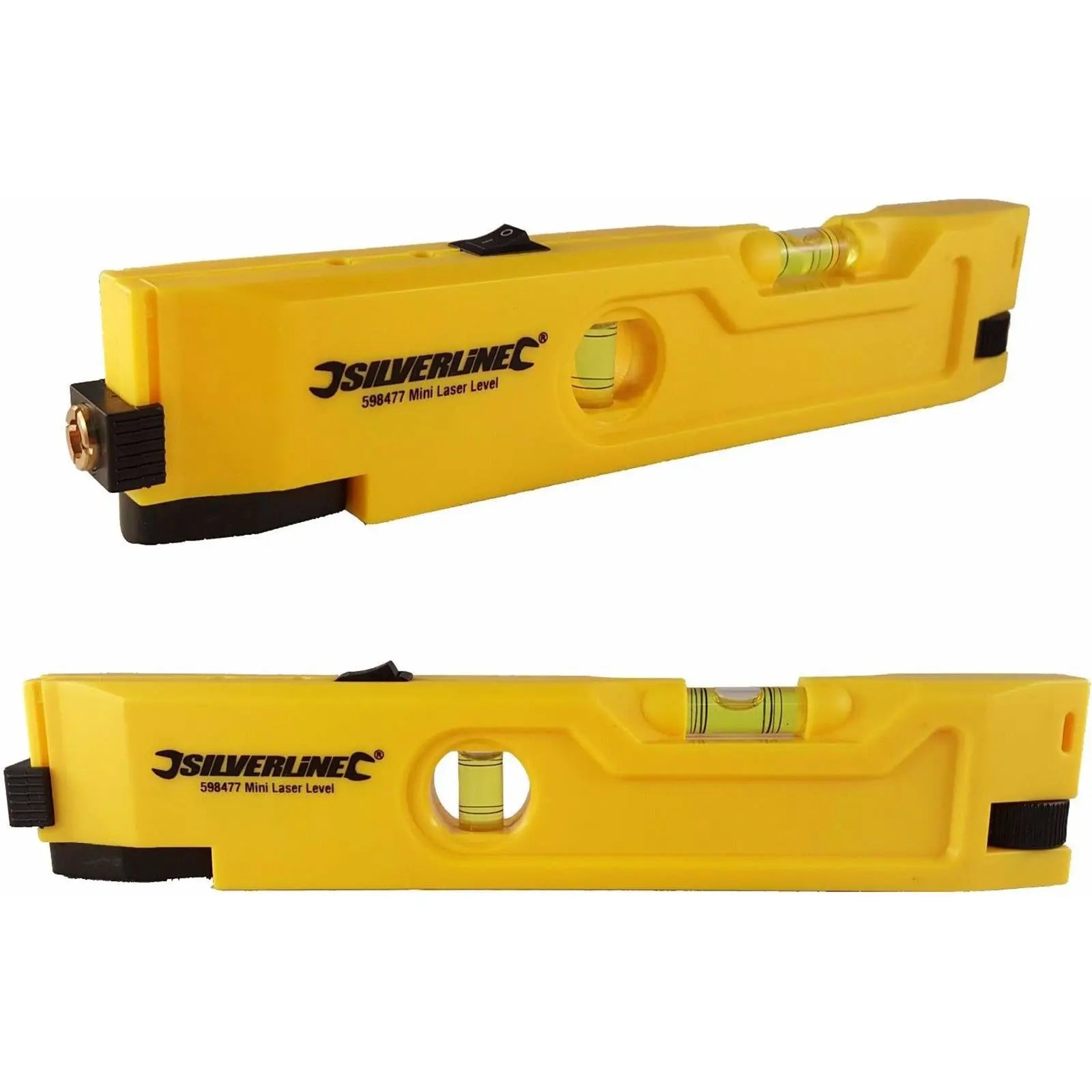 Silverline 210mm Mini Laser Level 30m Line Dot 2 Vial Spirit Measuring