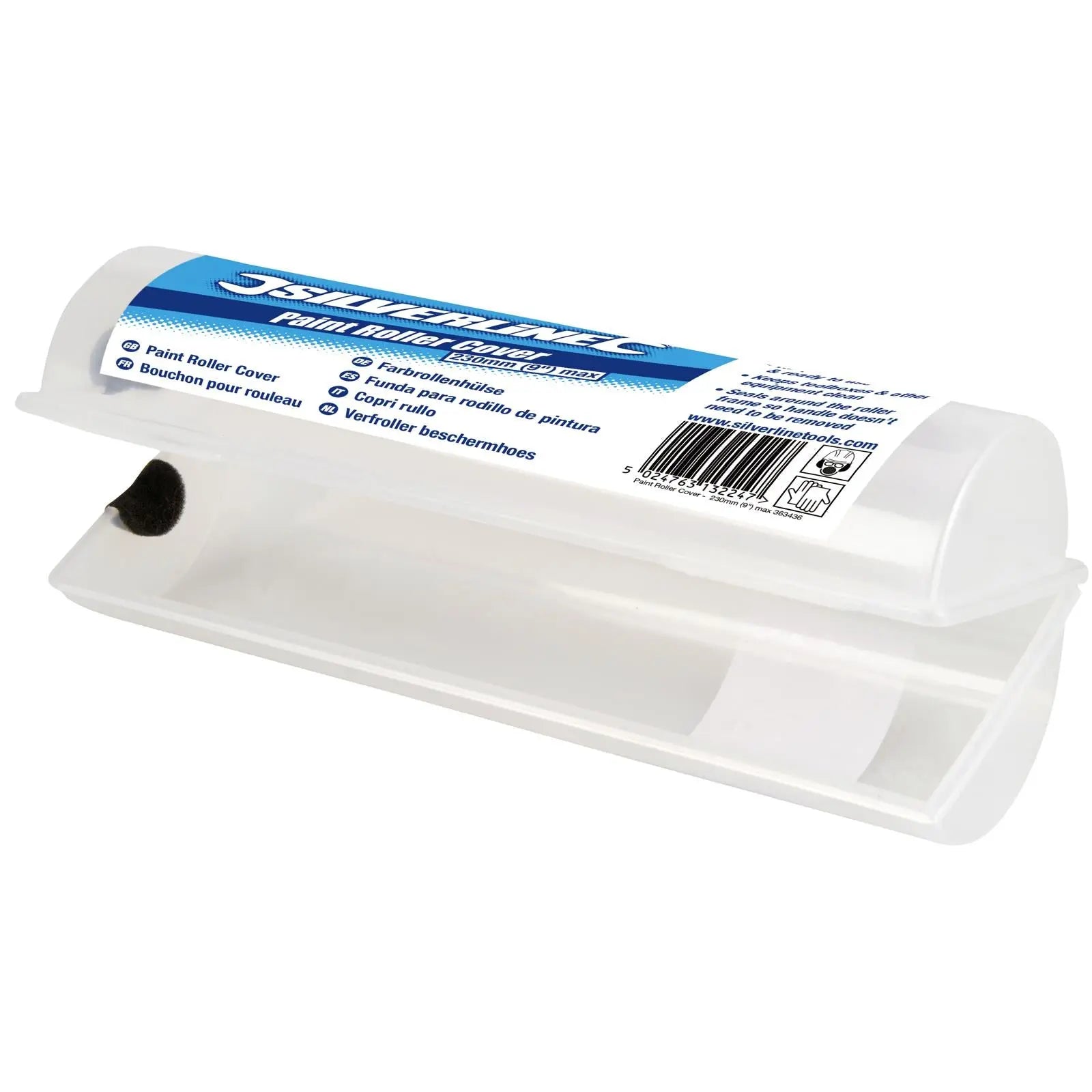 Silverline 230mm (9") Paint Roller Cover Decorating Airtight Seal Cleaner