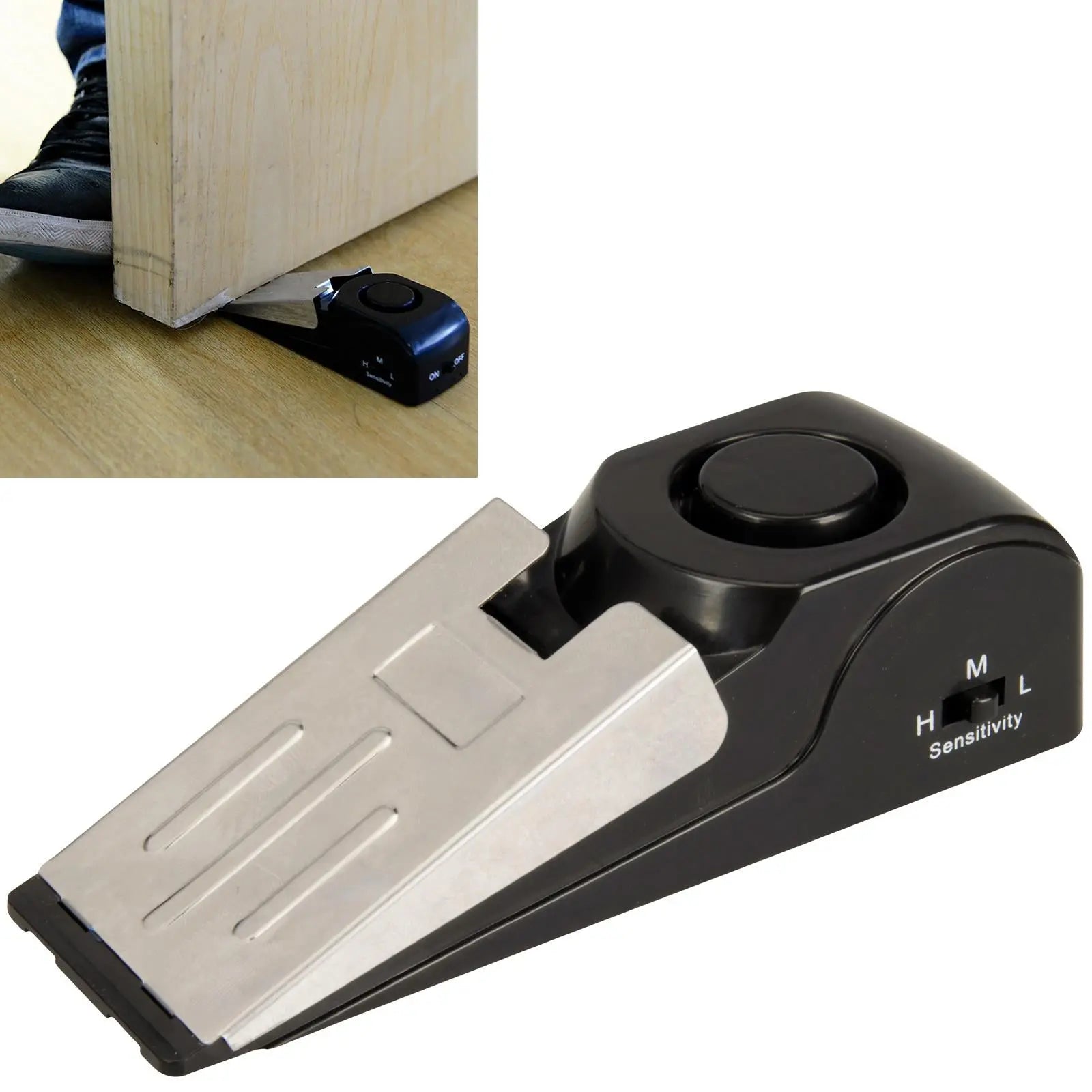 Silverline Door Stop Alarm Home Dorm Hotel Hostel Portable Security Safety