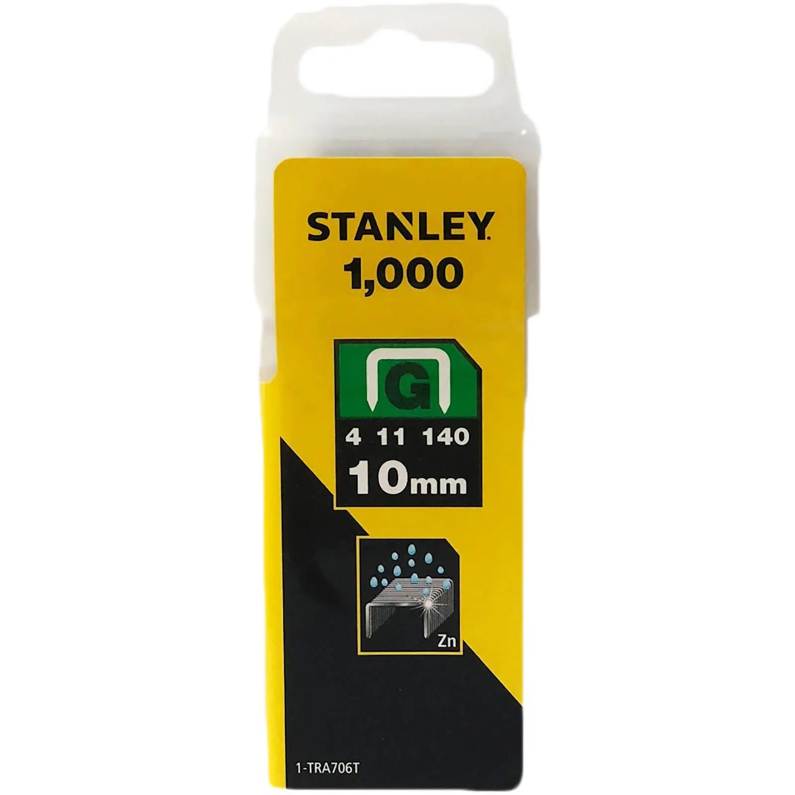 Stanley 1000 Piece Heavy Duty SharpShooter Staples Type G 4/11/140
