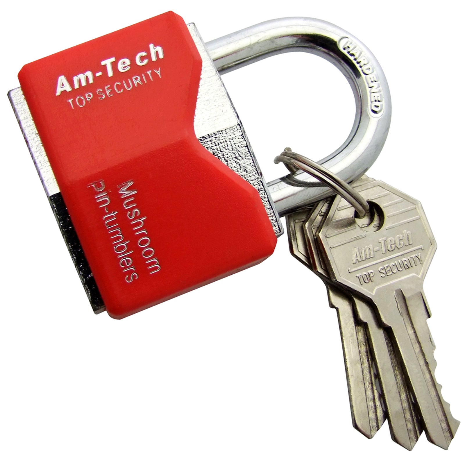 Amtech Rhombic Chrome Plated Padlock With Plastic Cover