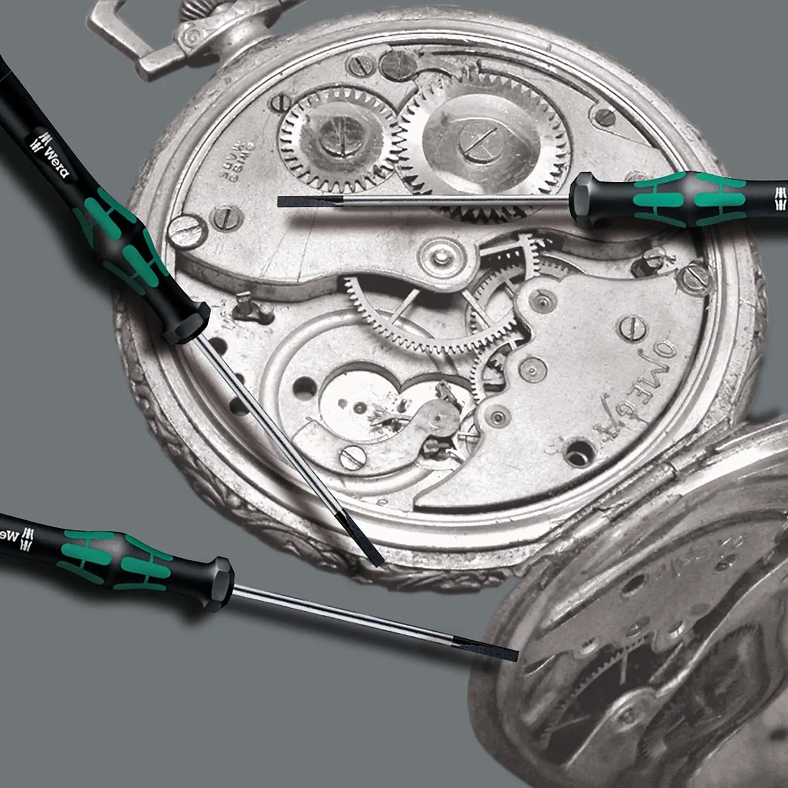 Wera Precision Screwdriver Set 12 Piece Kraftform Micro 12 Universal 1 for Electronic Applications White Rose Tools