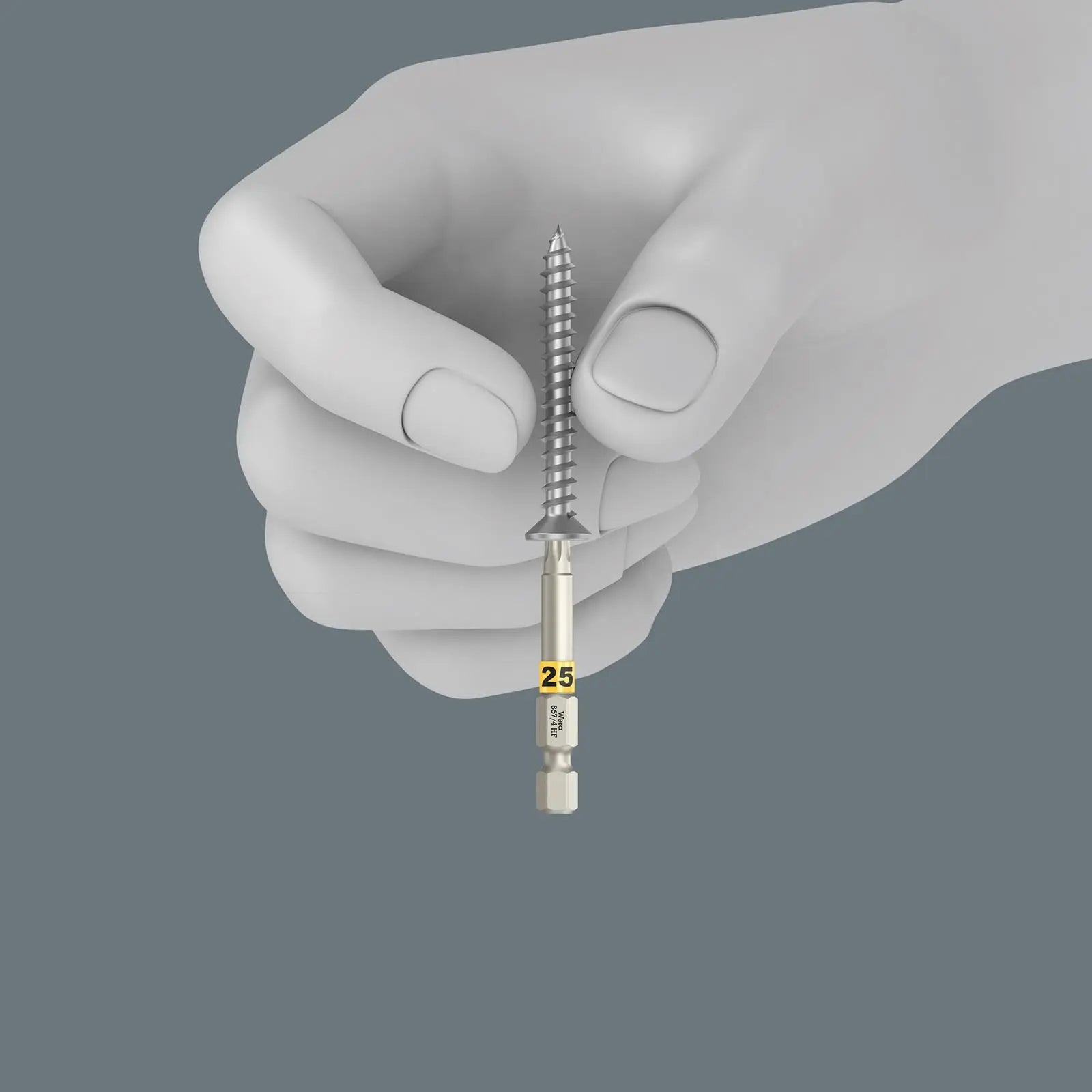 Wera Wood Screwdriver Bits Torx with Holding Function 6 Piece Bit-Check 6 Wood TX HF 1 White Rose Tools