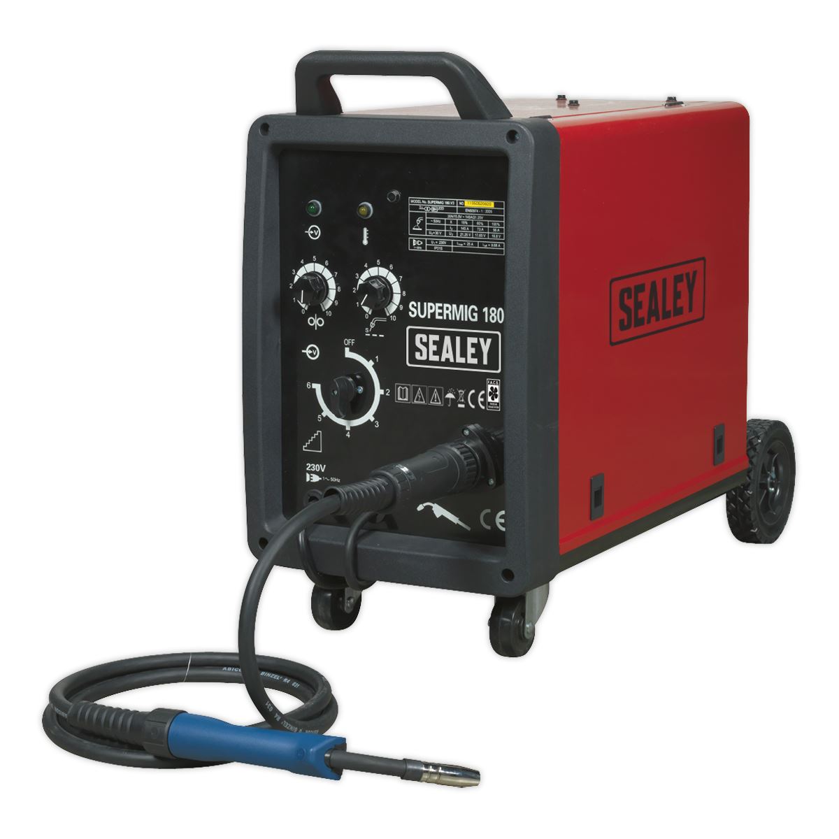 Sealey Professional MIG Welder 180A 230V with Binzel® Euro Torch