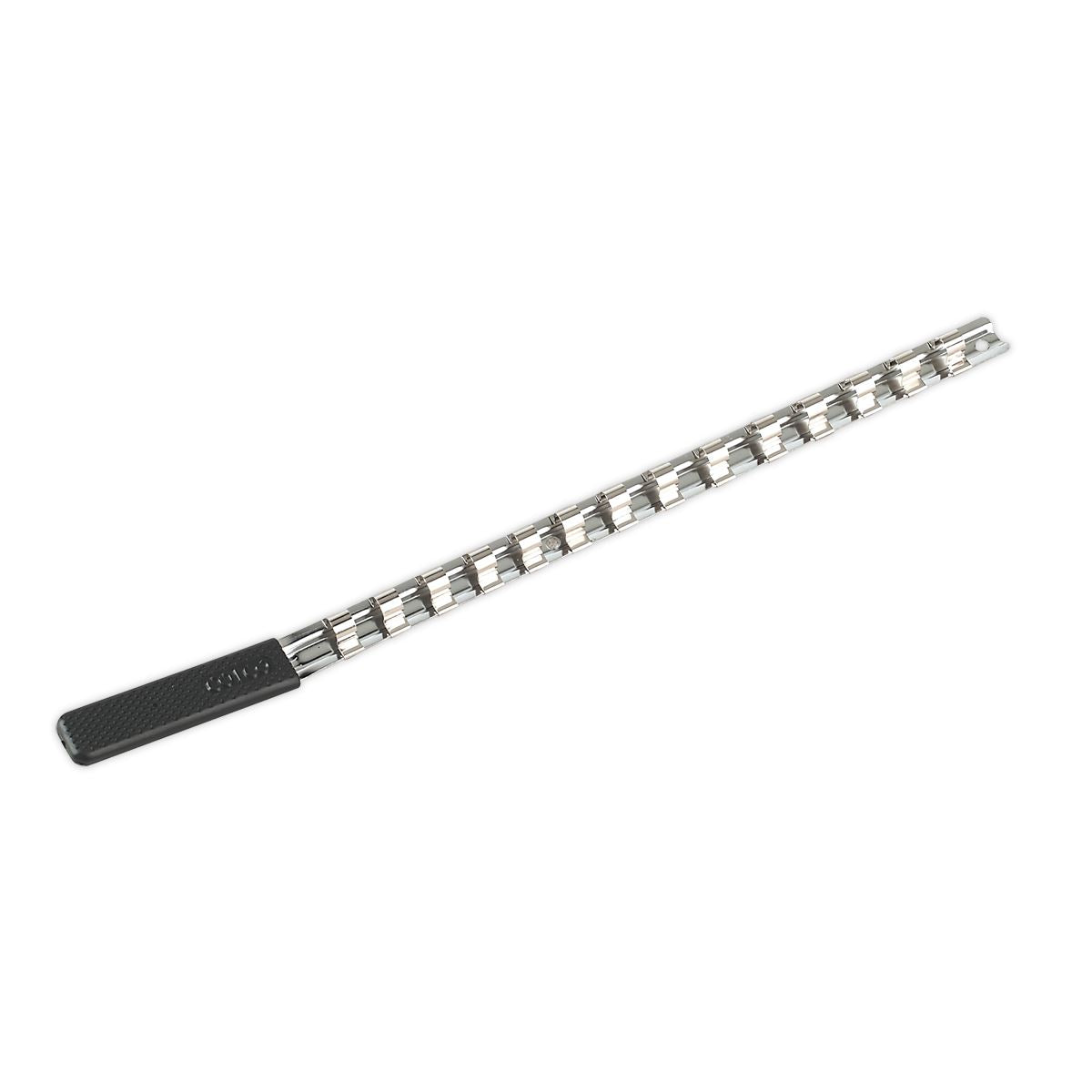 Sealey Premier Socket Retaining Rail with 14 Clips 3/8"Sq Drive