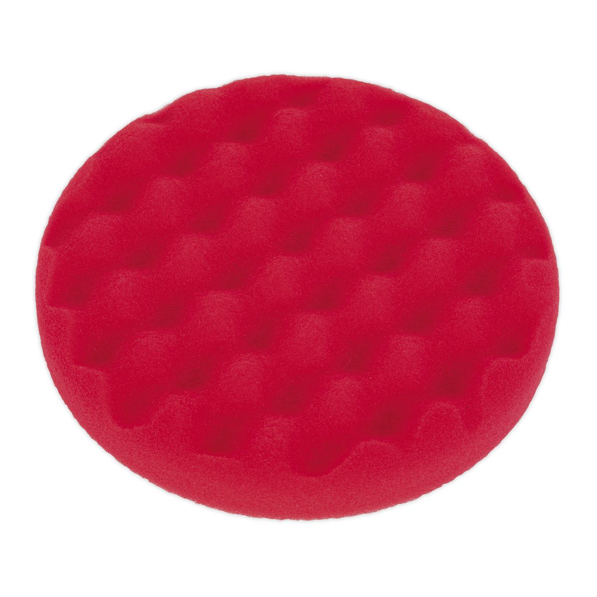 Sealey Buffing & Polishing Foam Head Hook-and-Loop Ø150 x 25mm Red/Ultra-Soft