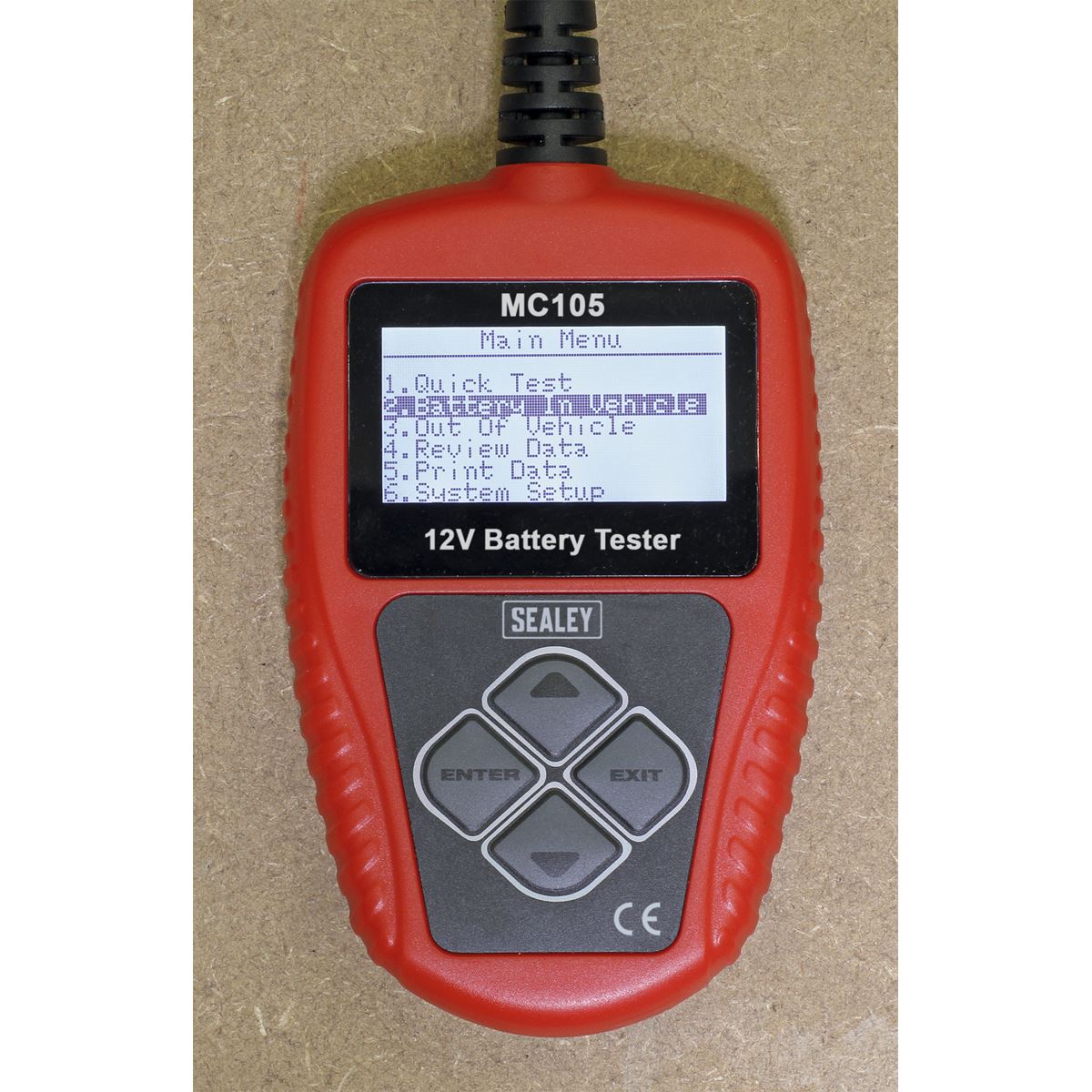 Sealey Motorcycle Digital Battery Tester 12V