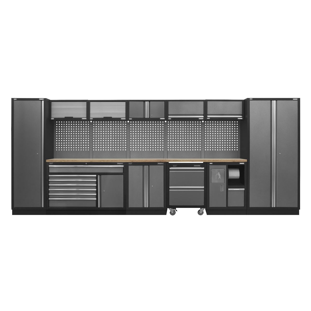 Sealey Superline Pro Superline PRO® 4.9m Storage System - Pressed Wood Worktop