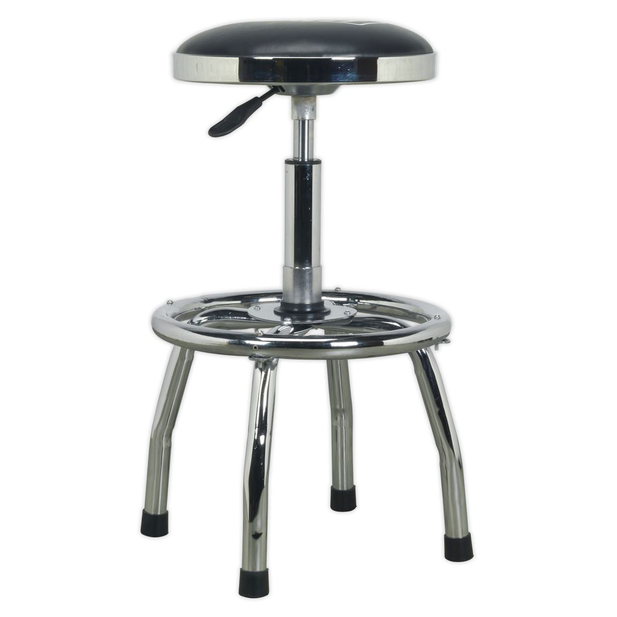 Sealey Pneumatic Stool Heavy-Duty Workshop with Adjustable Height Swivel Seat