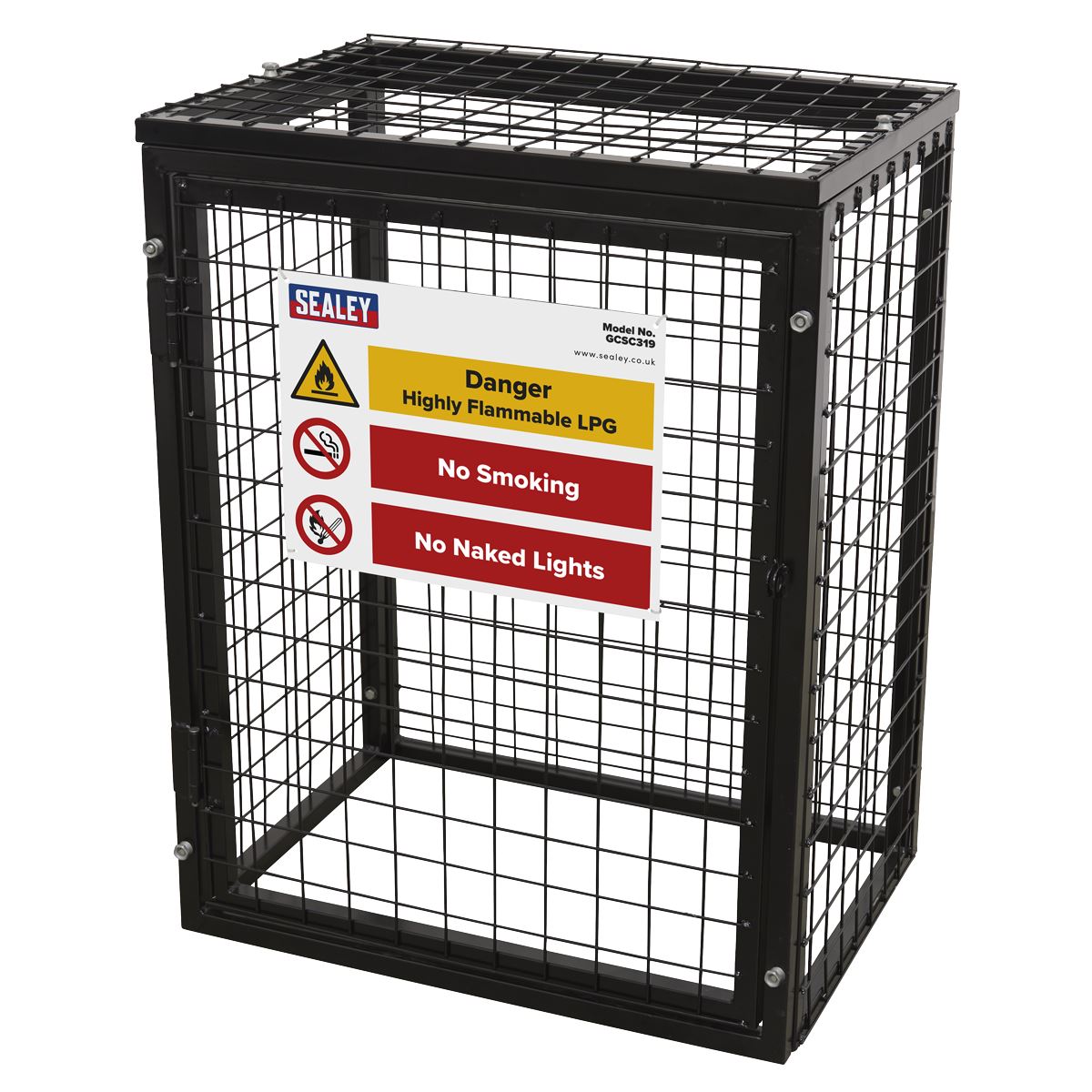 Sealey Safety Cage - 3 x 19kg Gas Cylinders