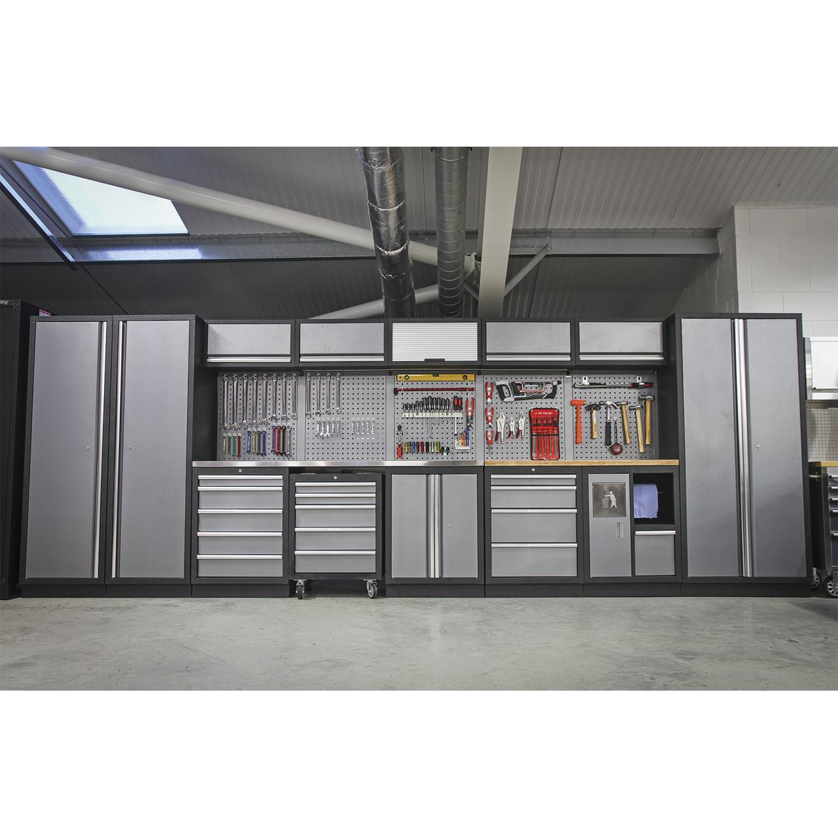 Sealey Superline Pro Superline PRO® 4.9m Storage System - Wood Worktop