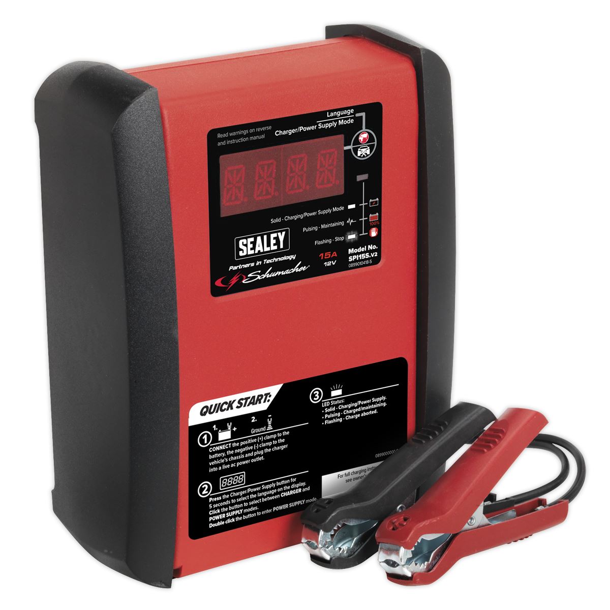 Sealey Schumacher 15Amp 12V Intelligent Battery Charger