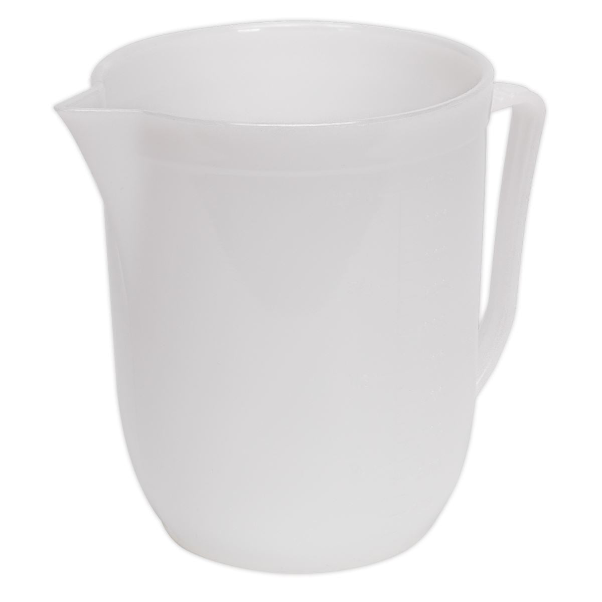 Sealey 1 Litre Measuring Jug Easy To Read Opaque Polythene Garage Fuel