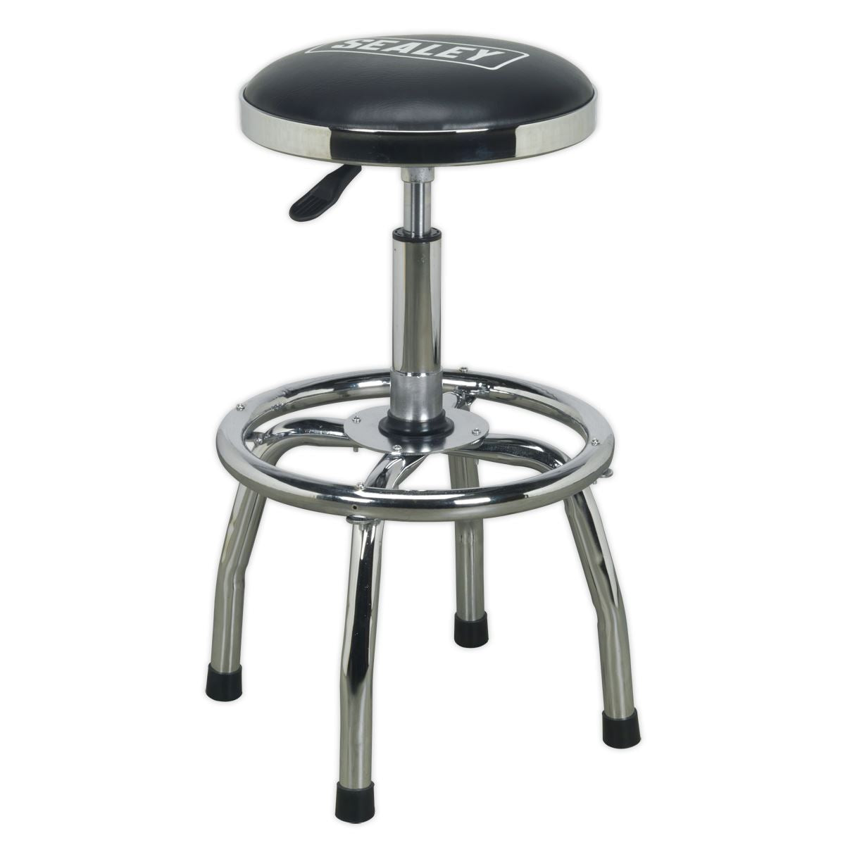 Sealey Pneumatic Stool Heavy-Duty Workshop with Adjustable Height Swivel Seat