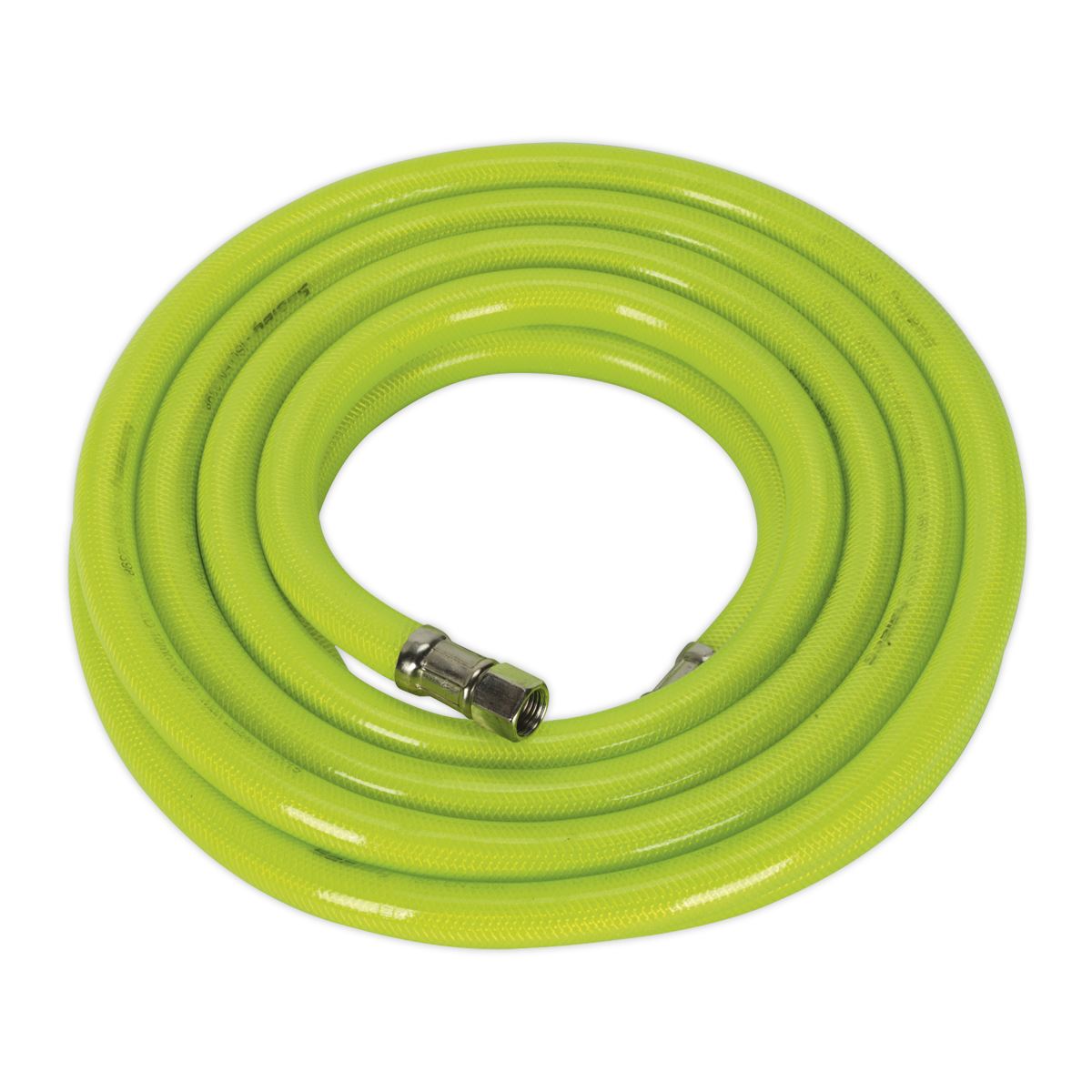 Sealey Air Hose High-Visibility 5m x Ø10mm with 1/4"BSP Unions
