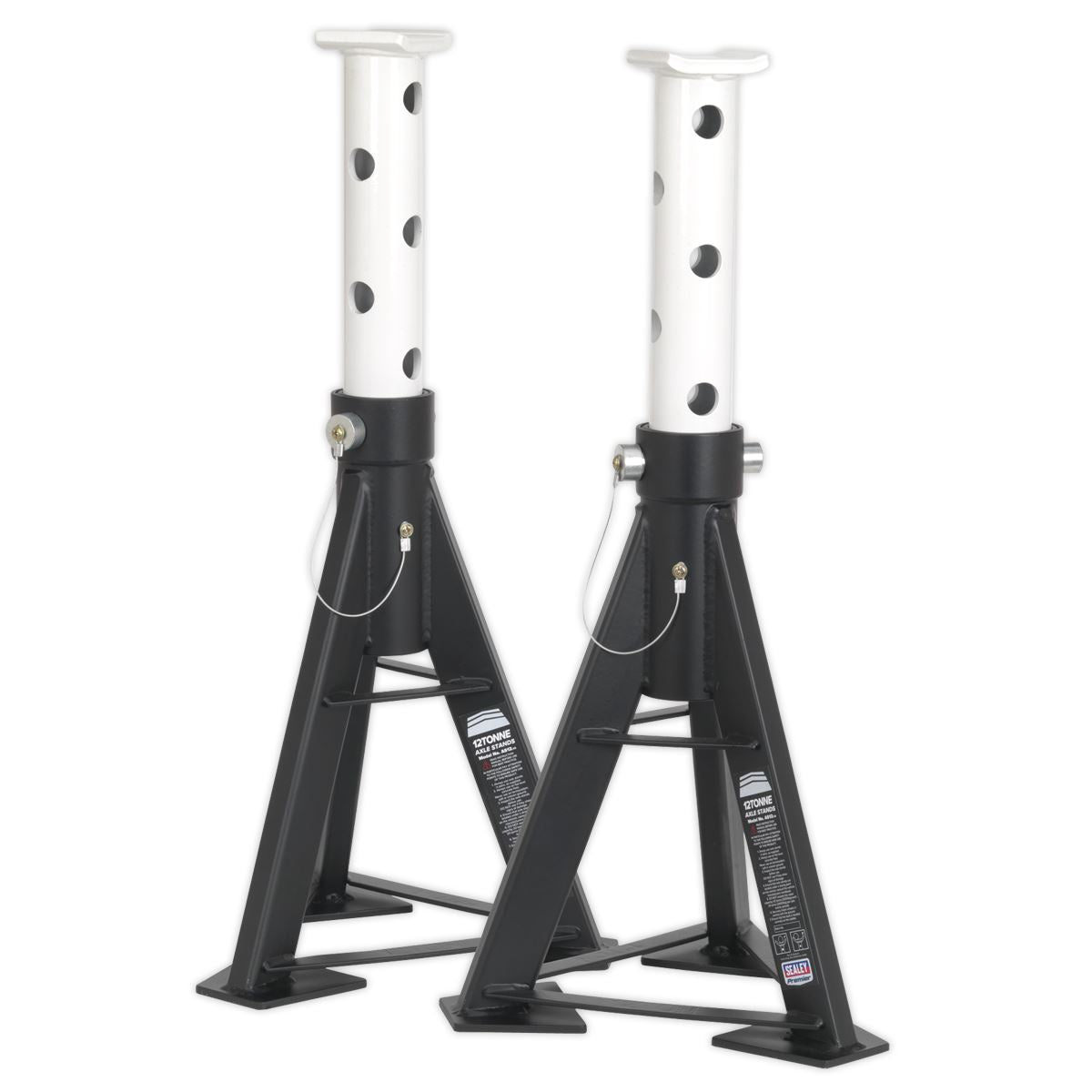 Sealey Premier Premier Axle Stands (Pair) 12 Tonne Capacity per Stand High Level