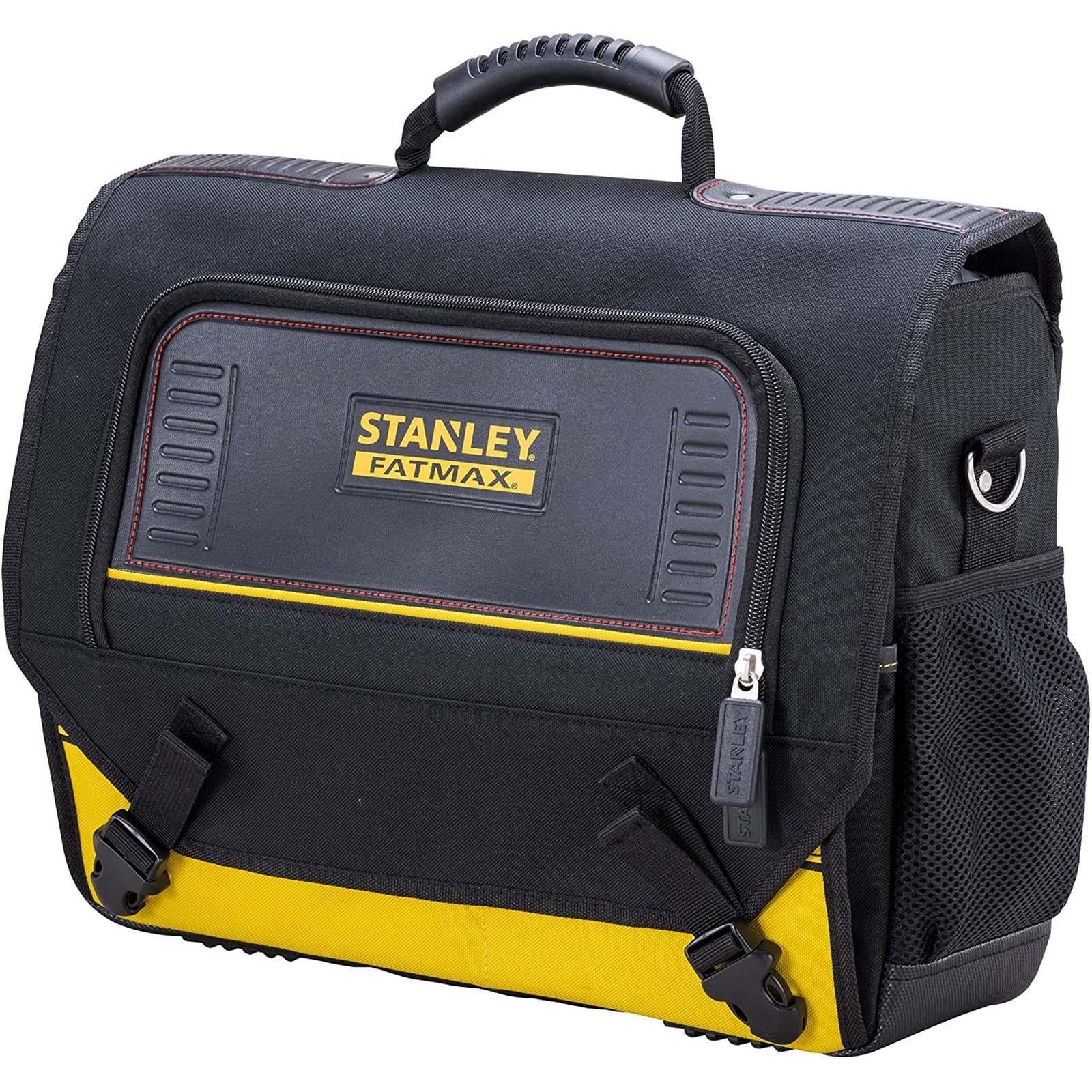 Stanley FatMax Laptop Bag Case Storage Travel Site Water Resistant Bottom Carry Handle Shoulder Strap