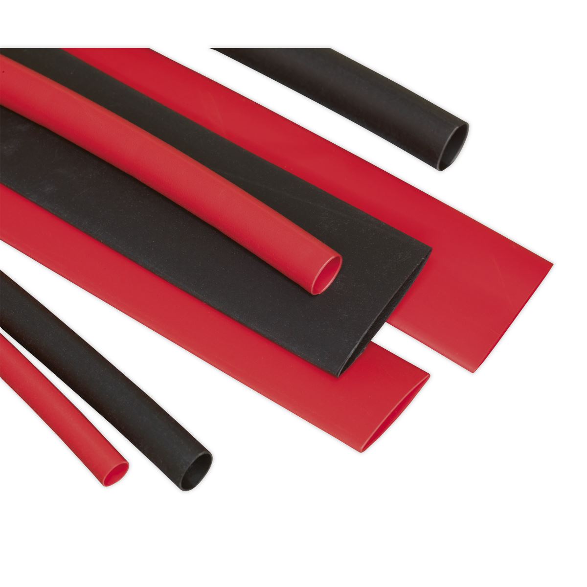 Sealey Heat Shrink Tubing Assortment 95pc 100mm Black & Red