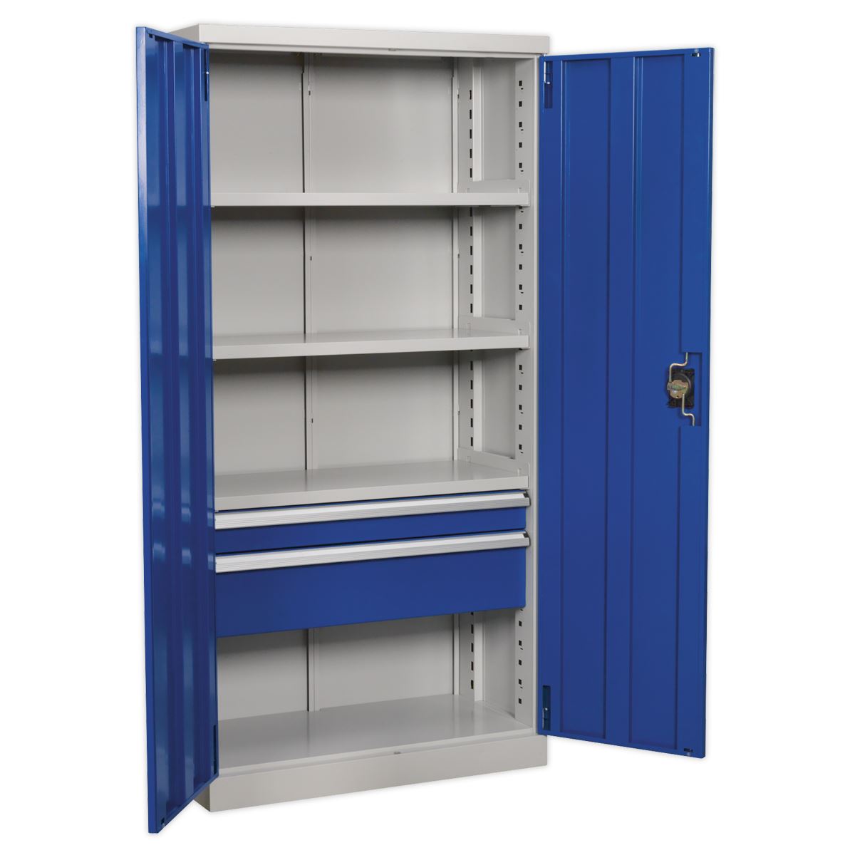 Sealey Premier Industrial Industrial Cabinet 2 Drawer 3 Shelf 1800mm