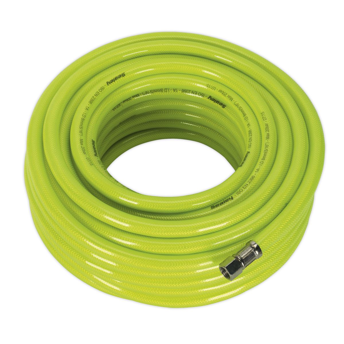 Sealey Air Hose High-Visibility 20m x Ø8mm with 1/4"BSP Unions