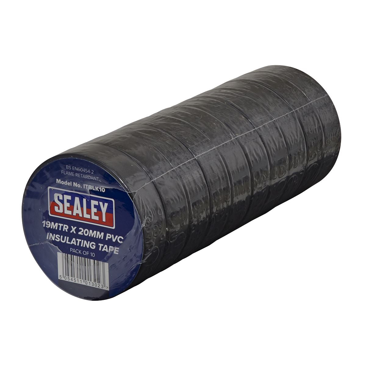 Sealey PVC Insulating Tape 19mm x 20m Black Pack of 10