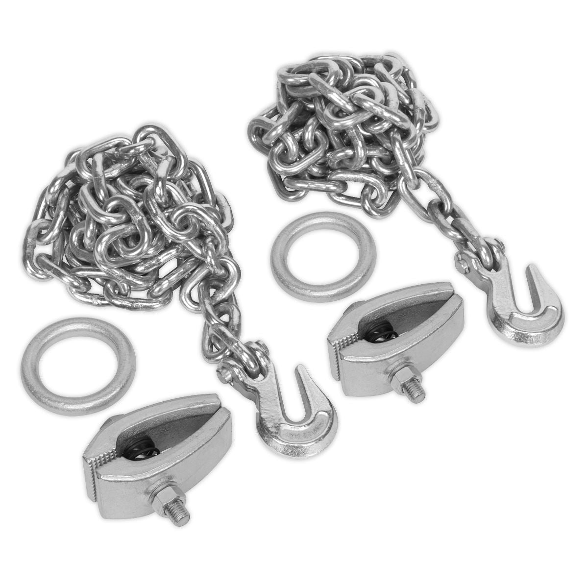 Sealey Chain Kit 2 x 2m Chains 2 x Clamps