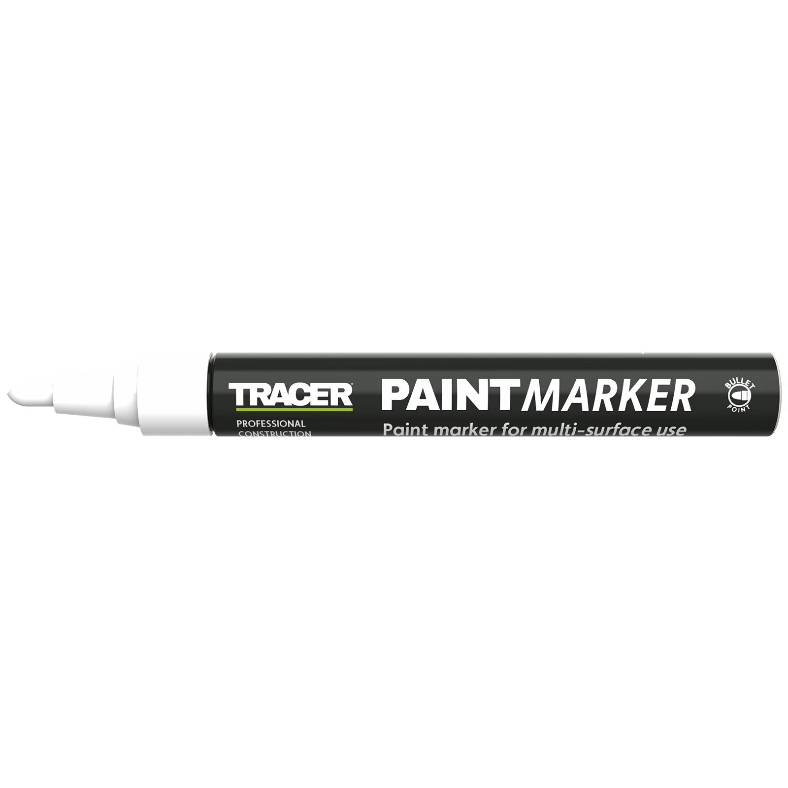TRACER Paint Marker White 1-3mm Bullet Point