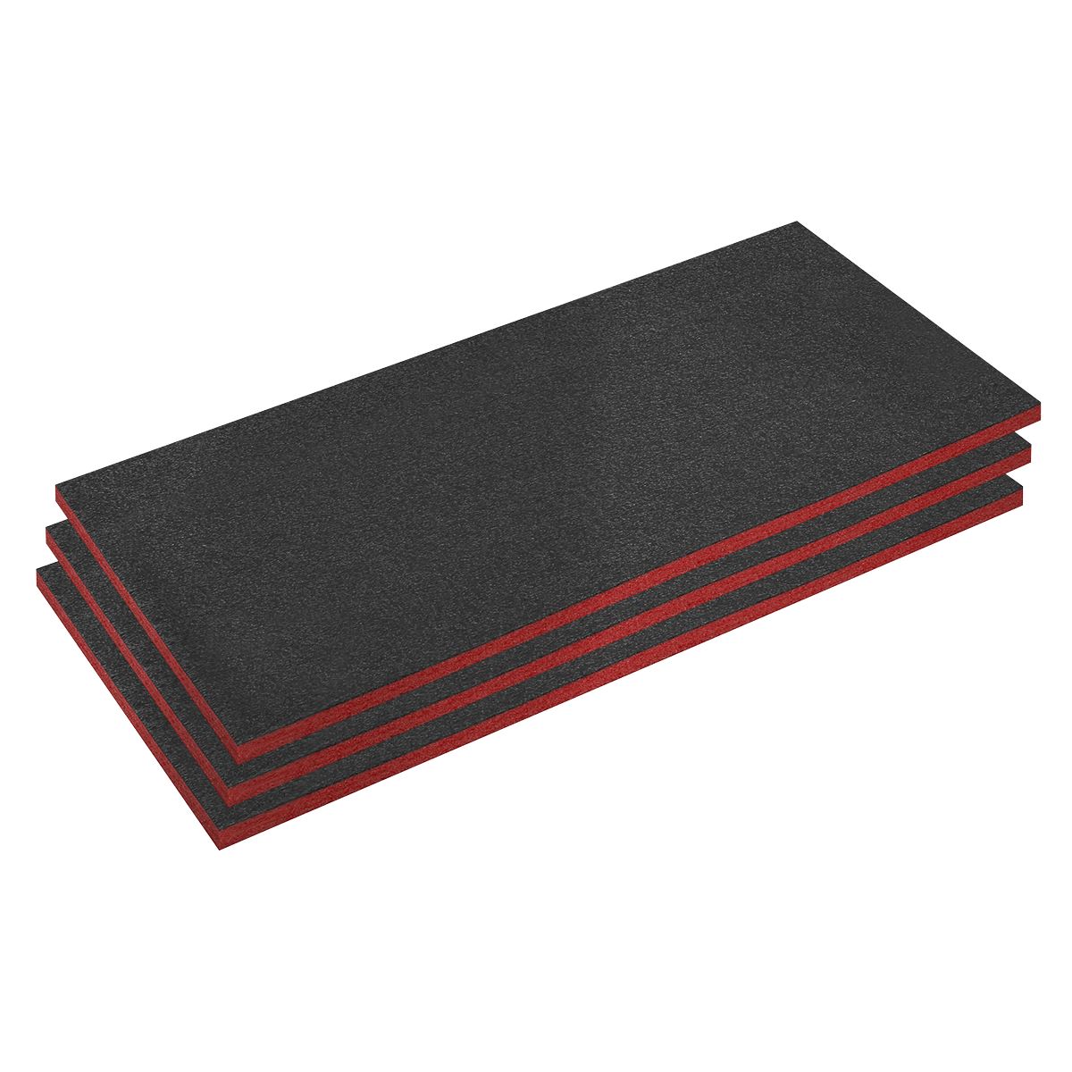 Sealey Easy Peel Shadow Foam® Red/Black 30mm - Pack of 3