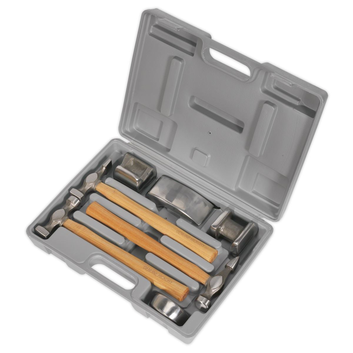 Sealey Panel Beating Set 7pc Drop-Forged Hickory Shafts