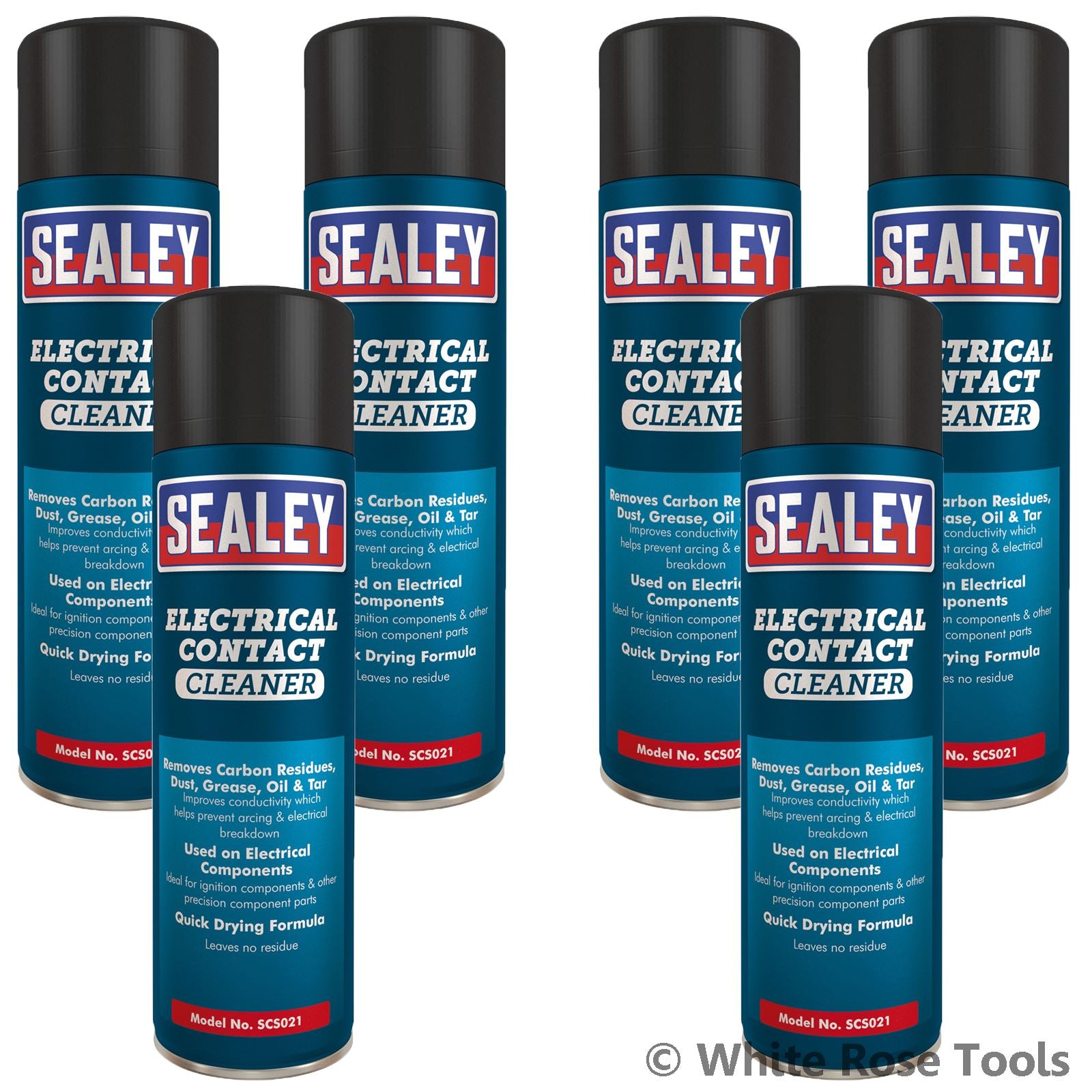 Sealey Electrical Contact Cleaner 500ml Pack of 6