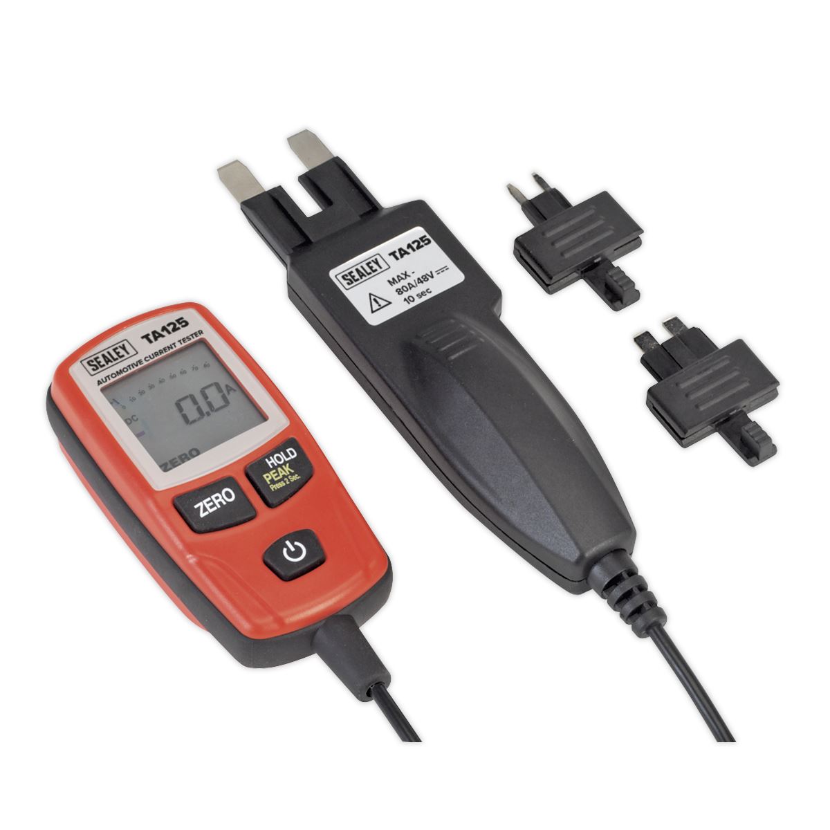 Sealey Automotive Current Tester 80A - Mini, Standard & Maxi Blade Fuses