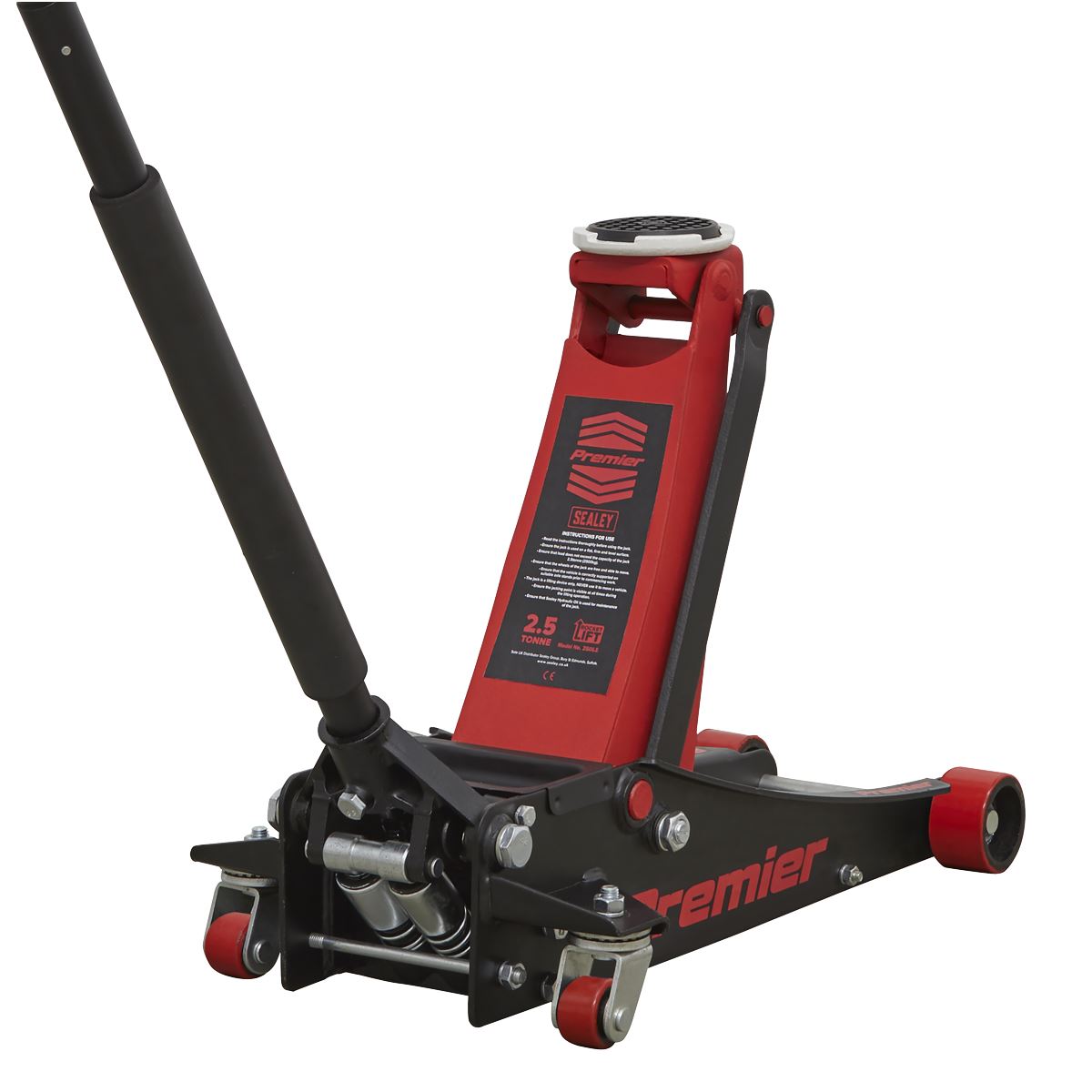 Sealey Premier Trolley Jack 2.5 Tonne Low Profile with Rocket Lift