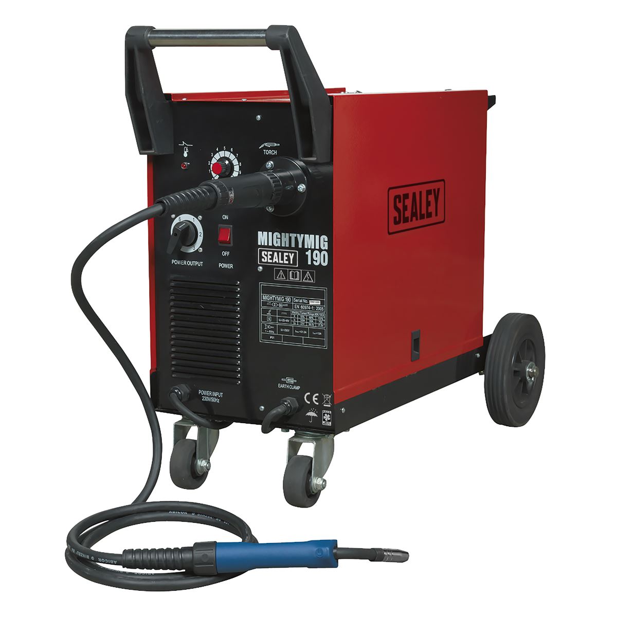 Sealey Professional Gas/No-Gas MIG Welder 190A with Euro Torch