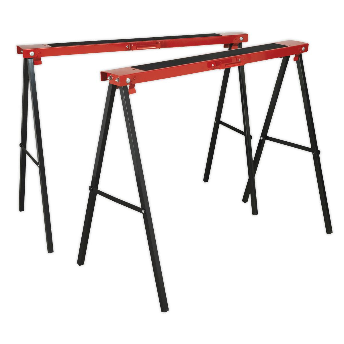 Sealey Fold Down Trestles Pair 100kg Capacity per Trestle