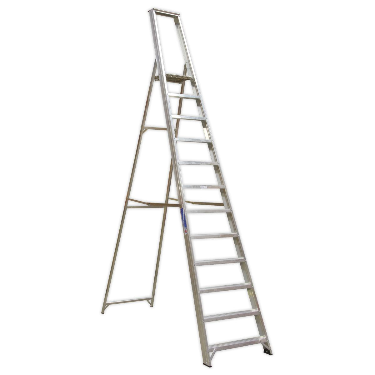 Sealey Aluminium Step Ladder 12-Tread Industrial BS EN 131