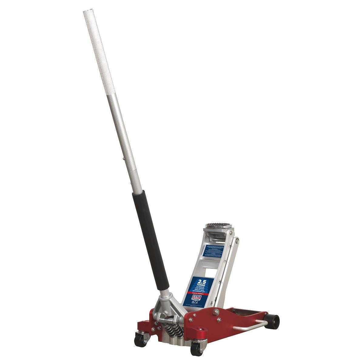 Sealey Premier Premier Low Profile Aluminium Trolley Jack with Rocket Lift 2.5 Tonne