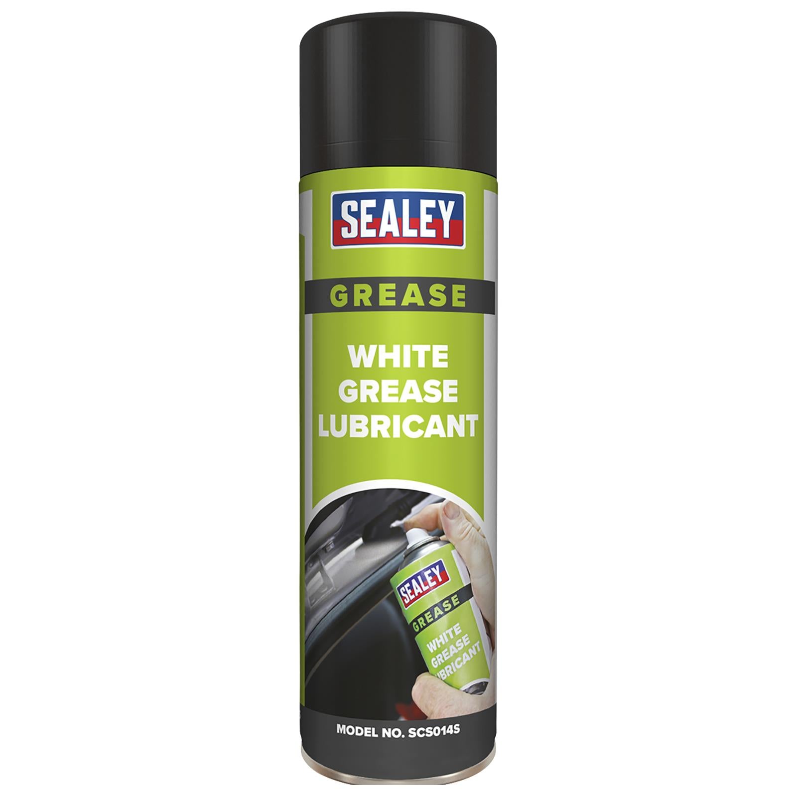 Sealey White Grease Lubricant with PTFE 500ml Silicon Free