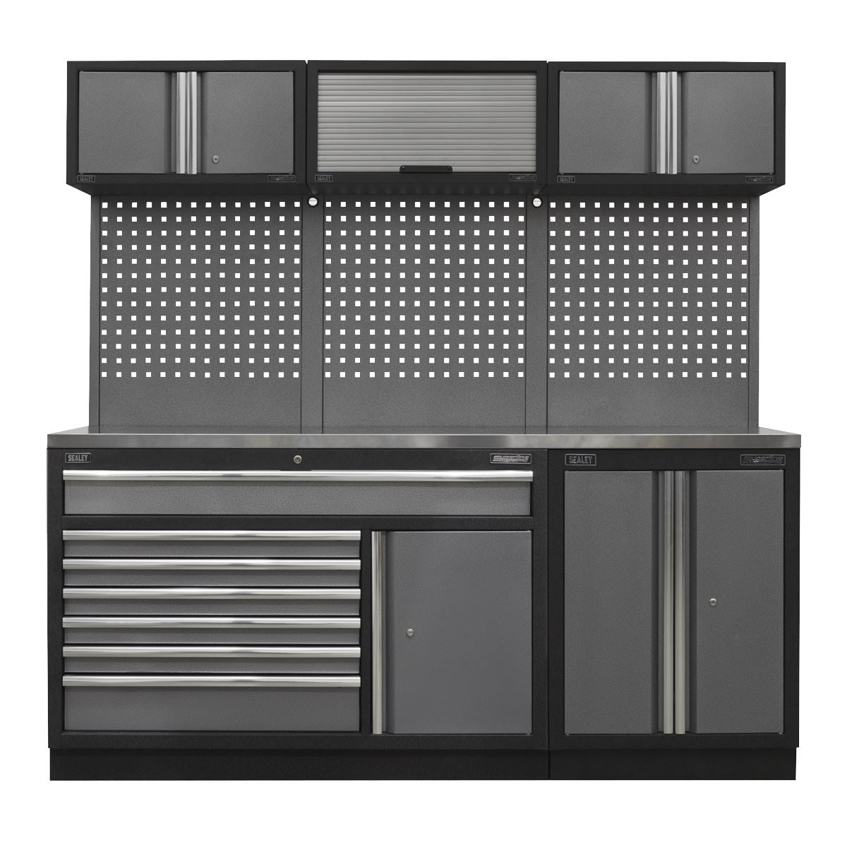 Sealey Superline Pro Superline PRO® 2.04m Storage System - Stainless Steel Worktop