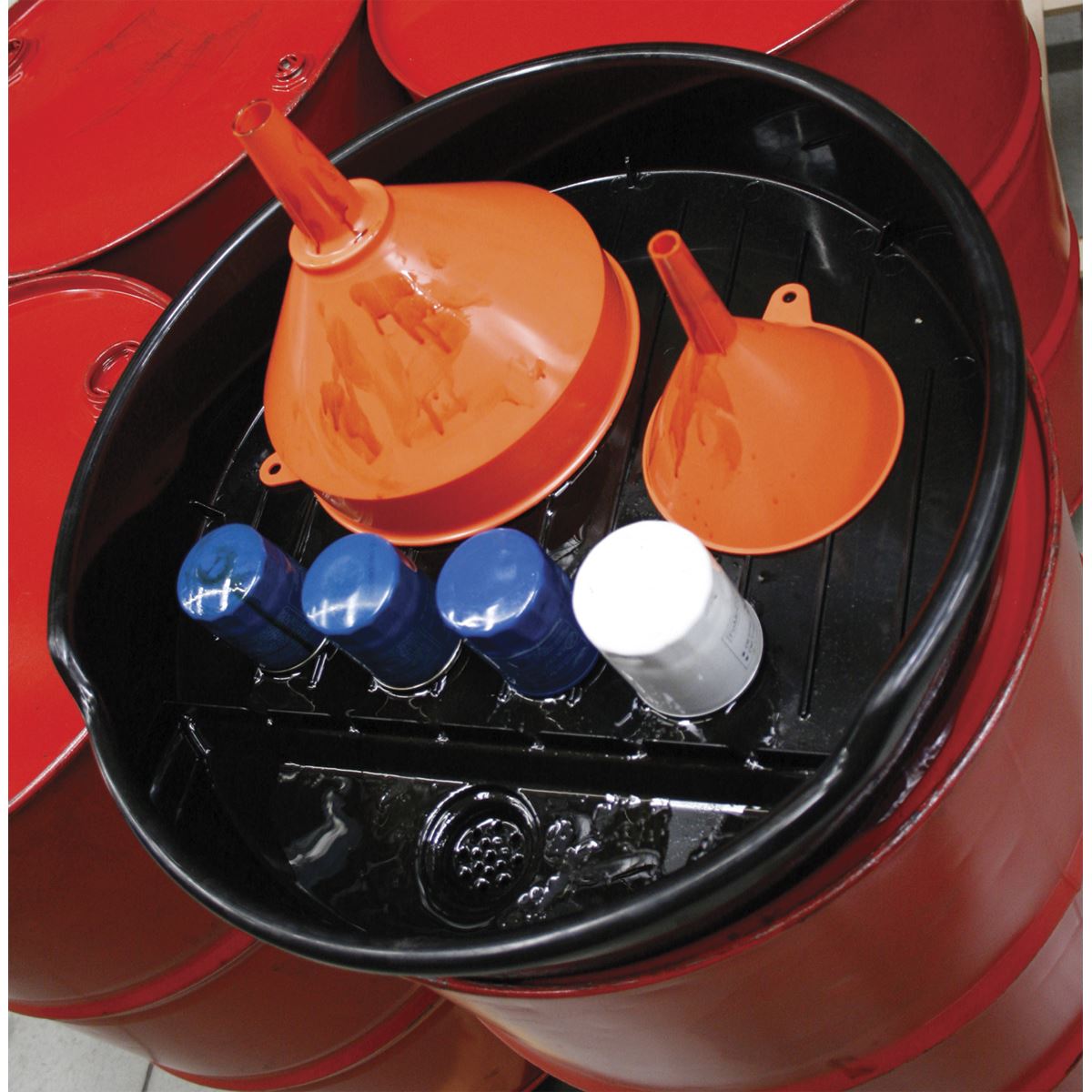 Sealey Oil Drum Drain Pan for 205L Drum