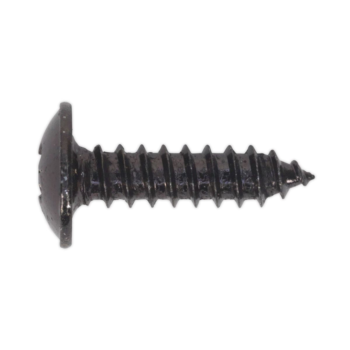 Sealey Self-Tapping Screw 4.2 x 16mm Flanged Head Black Pozi Pack of 100