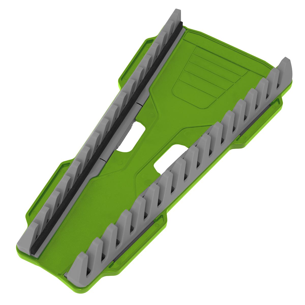 Sealey Premier Reversible Spanner Rack 16pc Hi-Vis Green