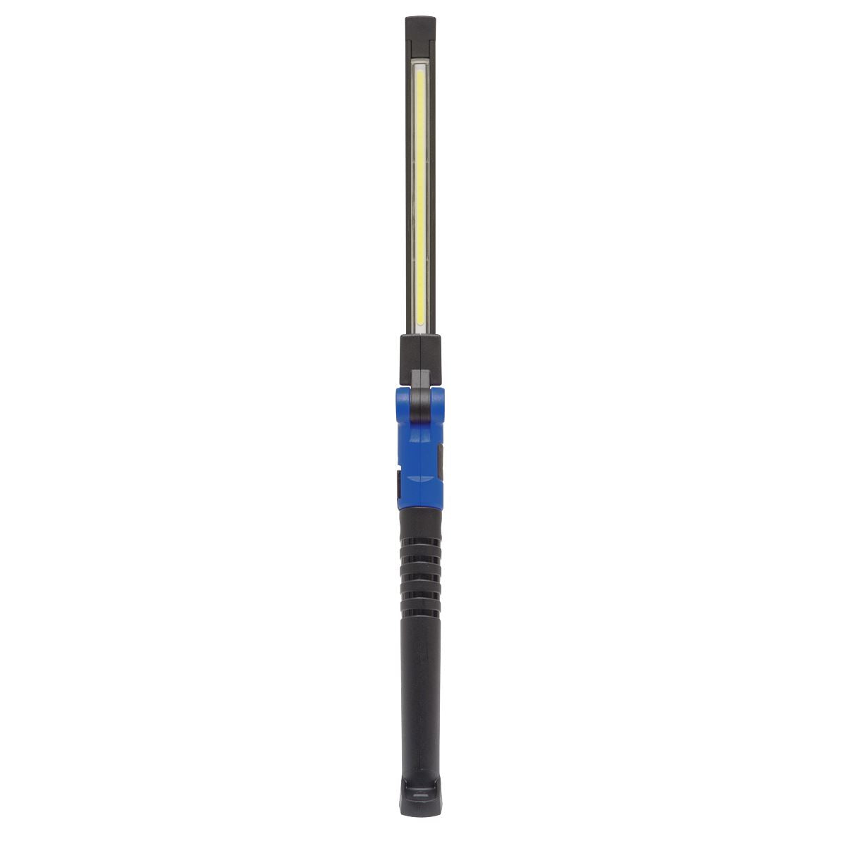 Sealey Rechargeable Slim Folding Pocket Light 2 COB & 1 SMD LED - Blue