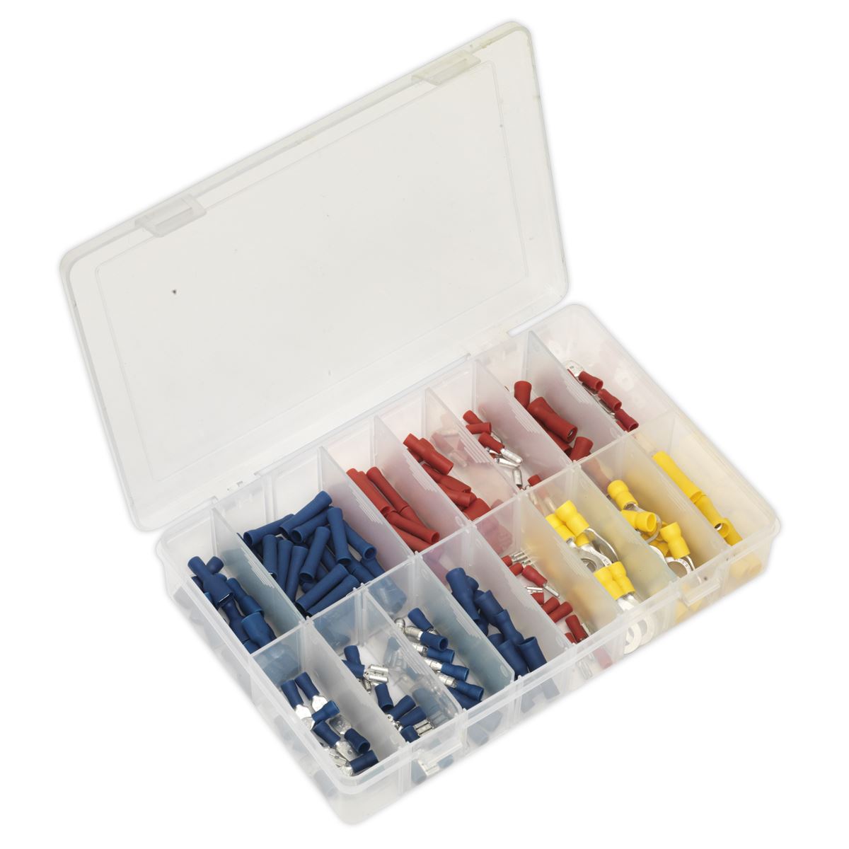 Sealey Crimp Terminal Assortment 200pc Blue, Red & Yellow