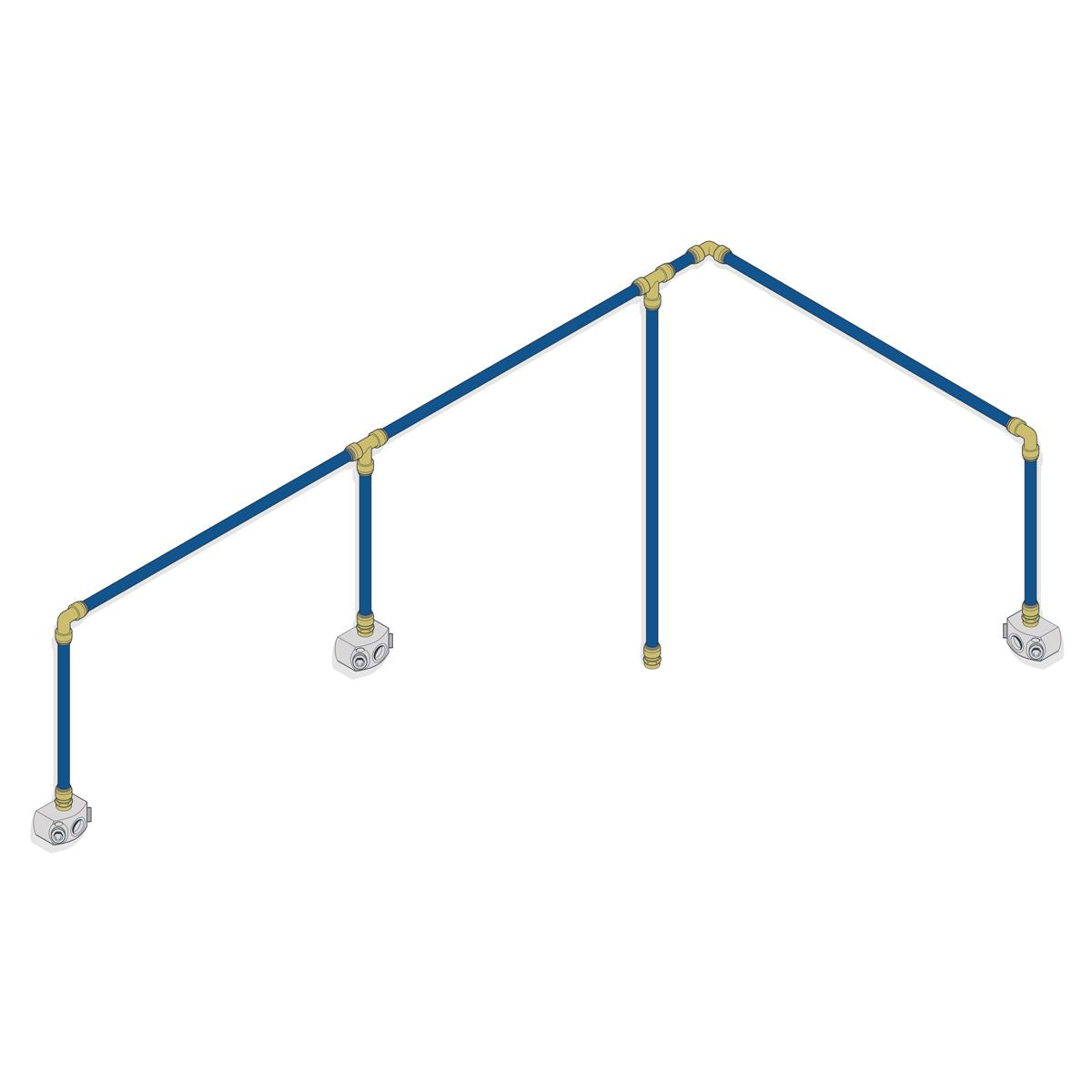 John Guest SharkBite® 18m 3-Drop Air Supply System Kit