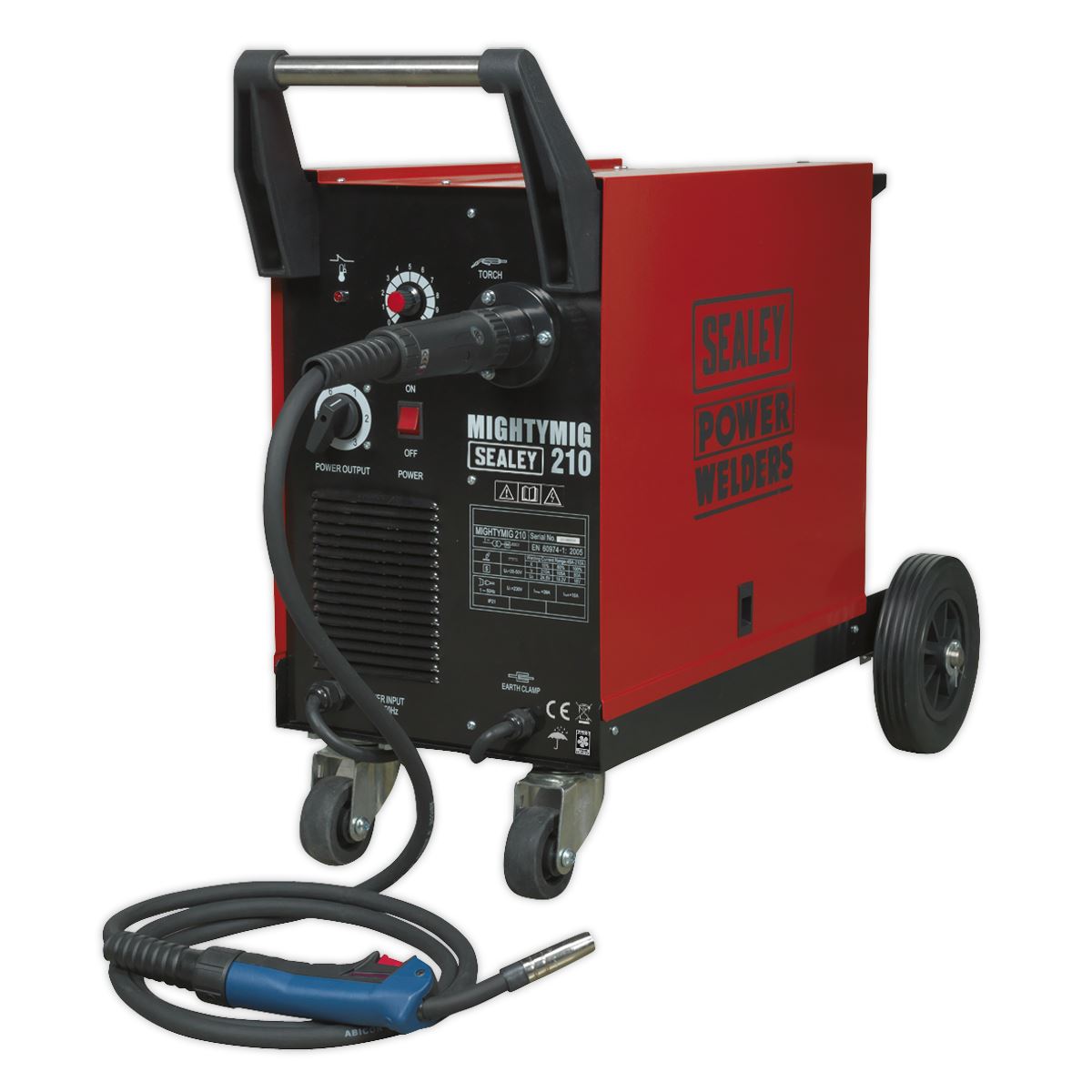 Sealey Professional Gas/Gasless MIG Welder 210A with Euro Torch