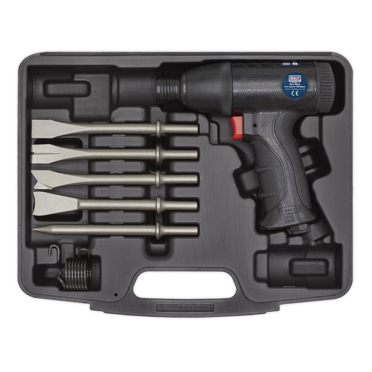 Sealey Premier Air Hammer Kit Composite Premier - Medium Stroke